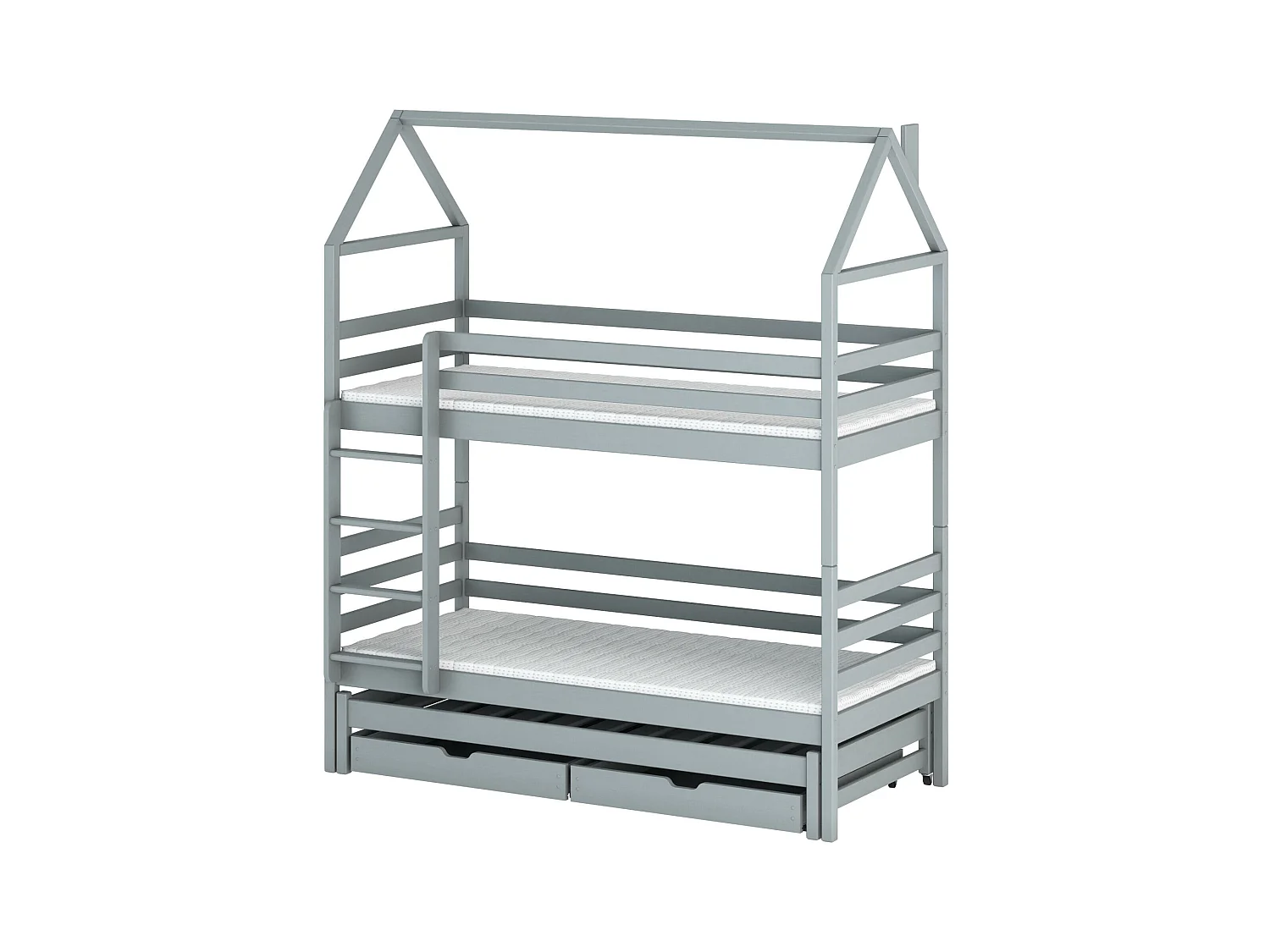 Lit cabane DALIA HB001 80x160 cm Gris