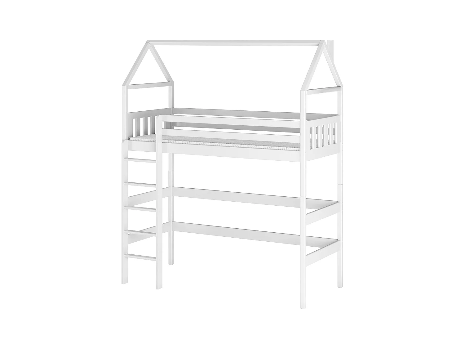 Lit cabane GLORIA HB005 90x200 cm Blanc