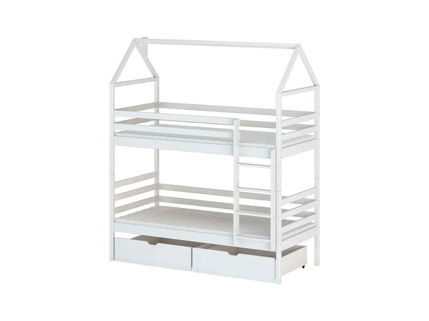 Lit cabane ALEX HB013 80x170 cm Blanc