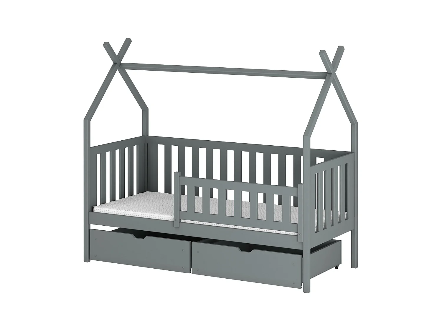 Hausbett SIMBA HB005 90x200 cm Grau