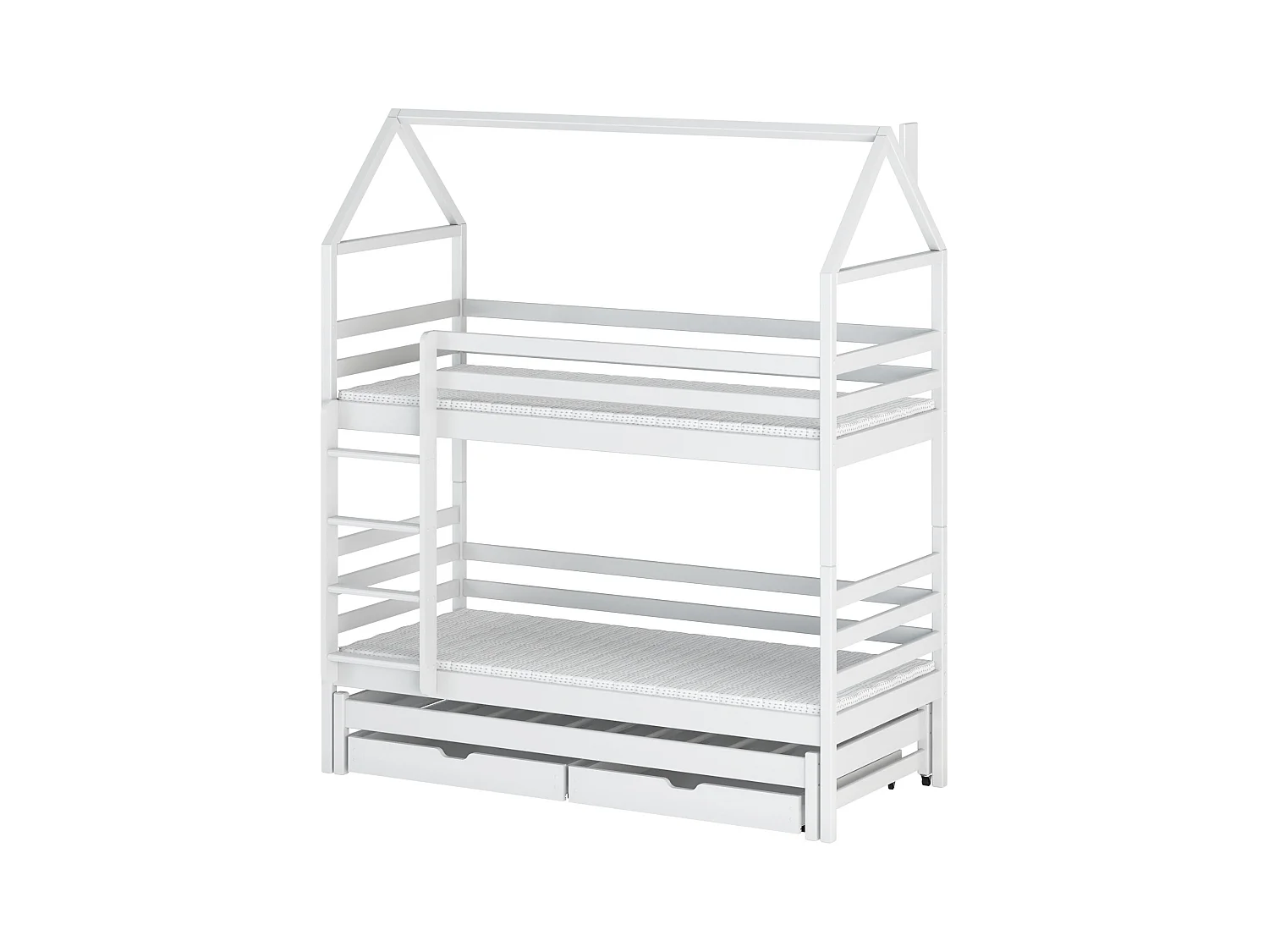 Lit cabane DALIA HB002 80x180 cm Blanc
