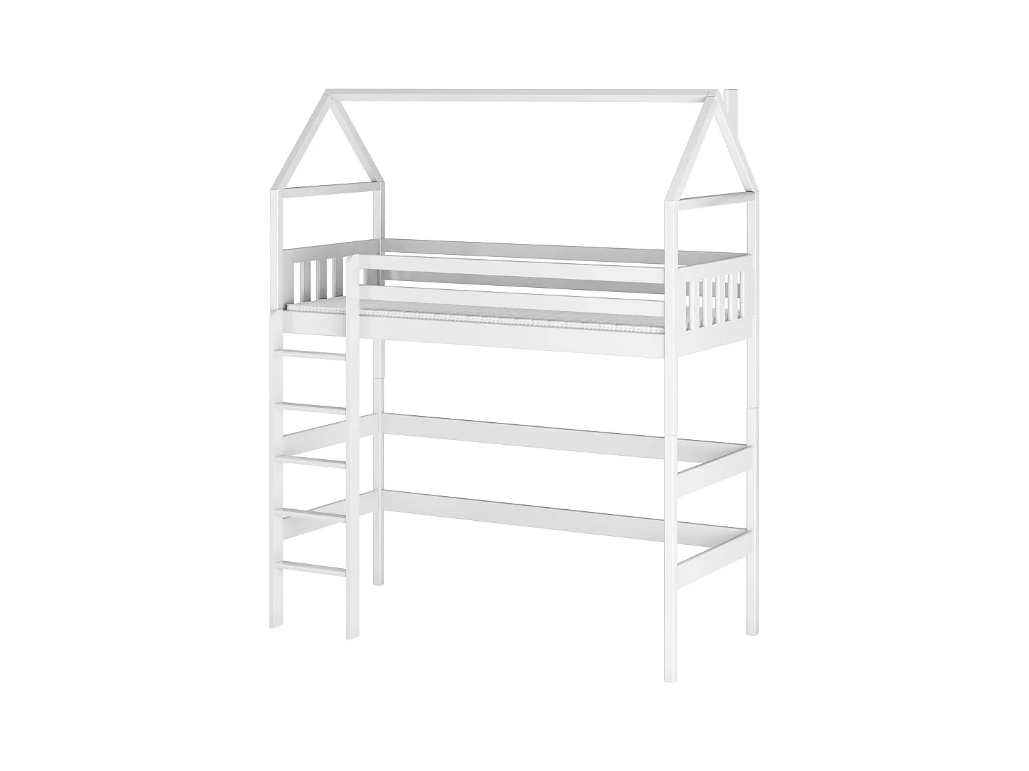 Lit cabane GLORIA HB004 90x190 cm Blanc