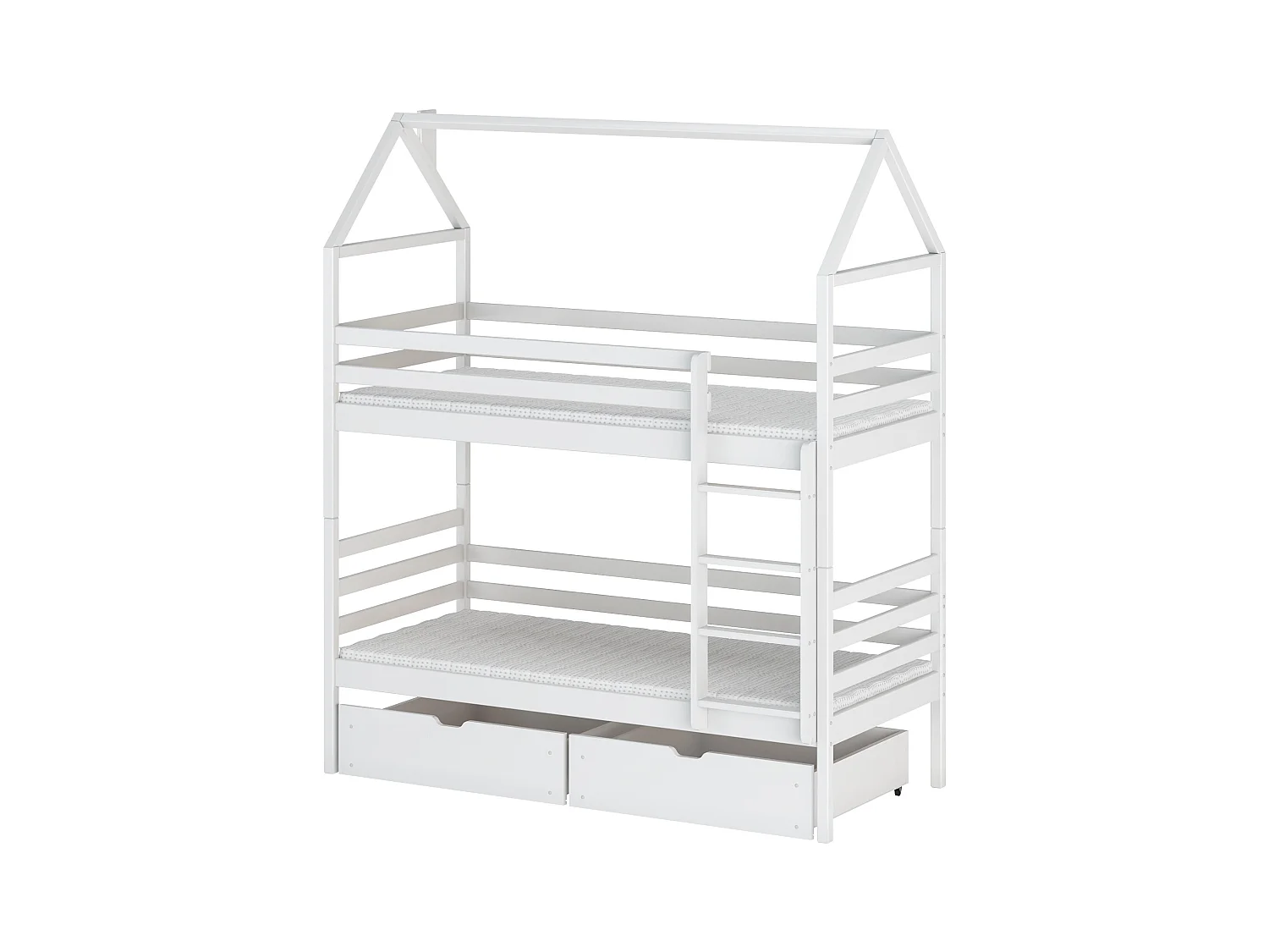 Lit cabane ALEX HB004 90x190 cm Blanc