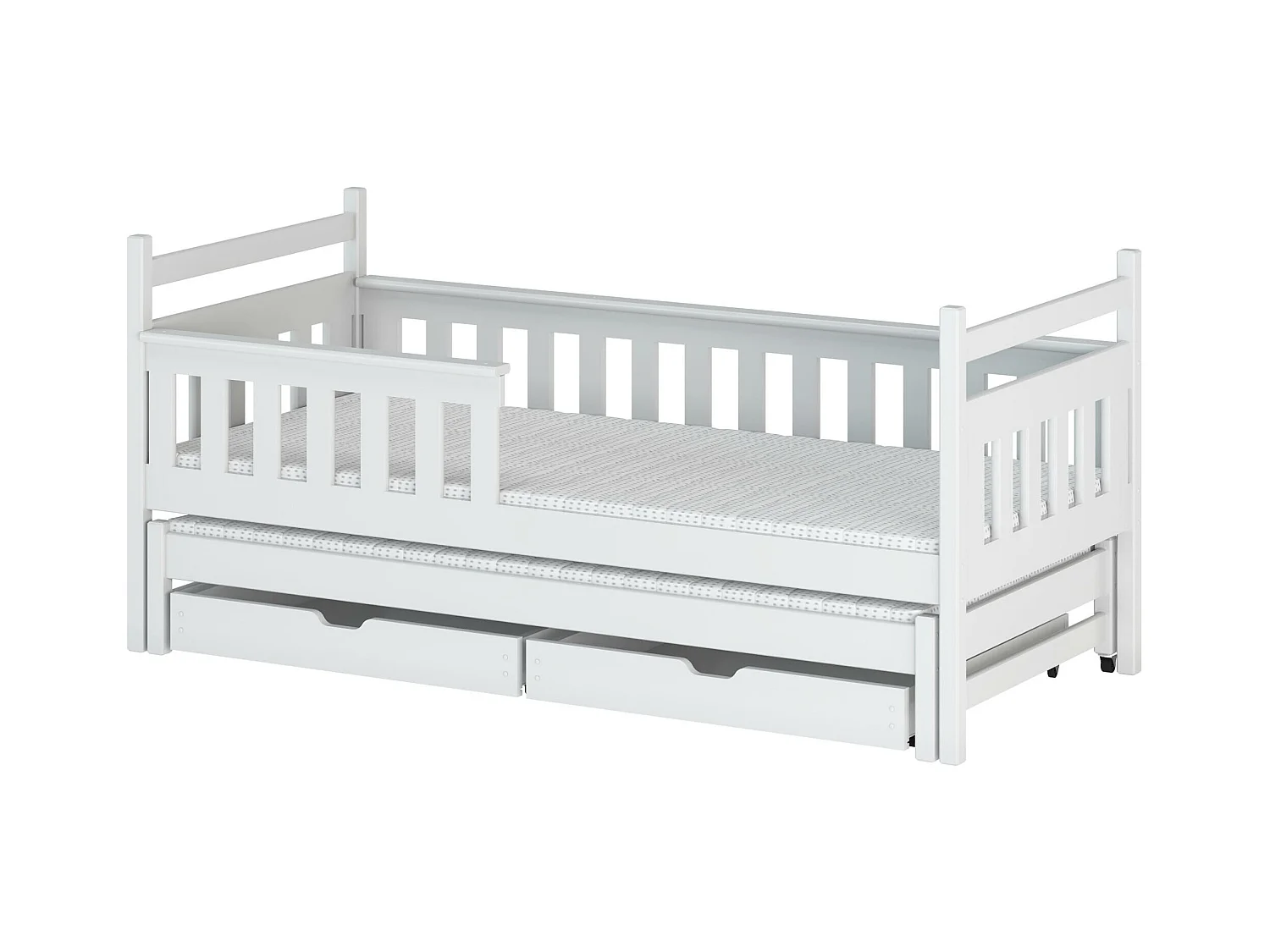 Lit cabane DOMI HB014 80x190 cm Blanc