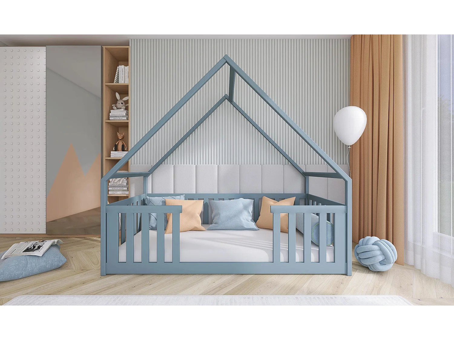 Hausbett BEE HB012 90x180 cm Grau