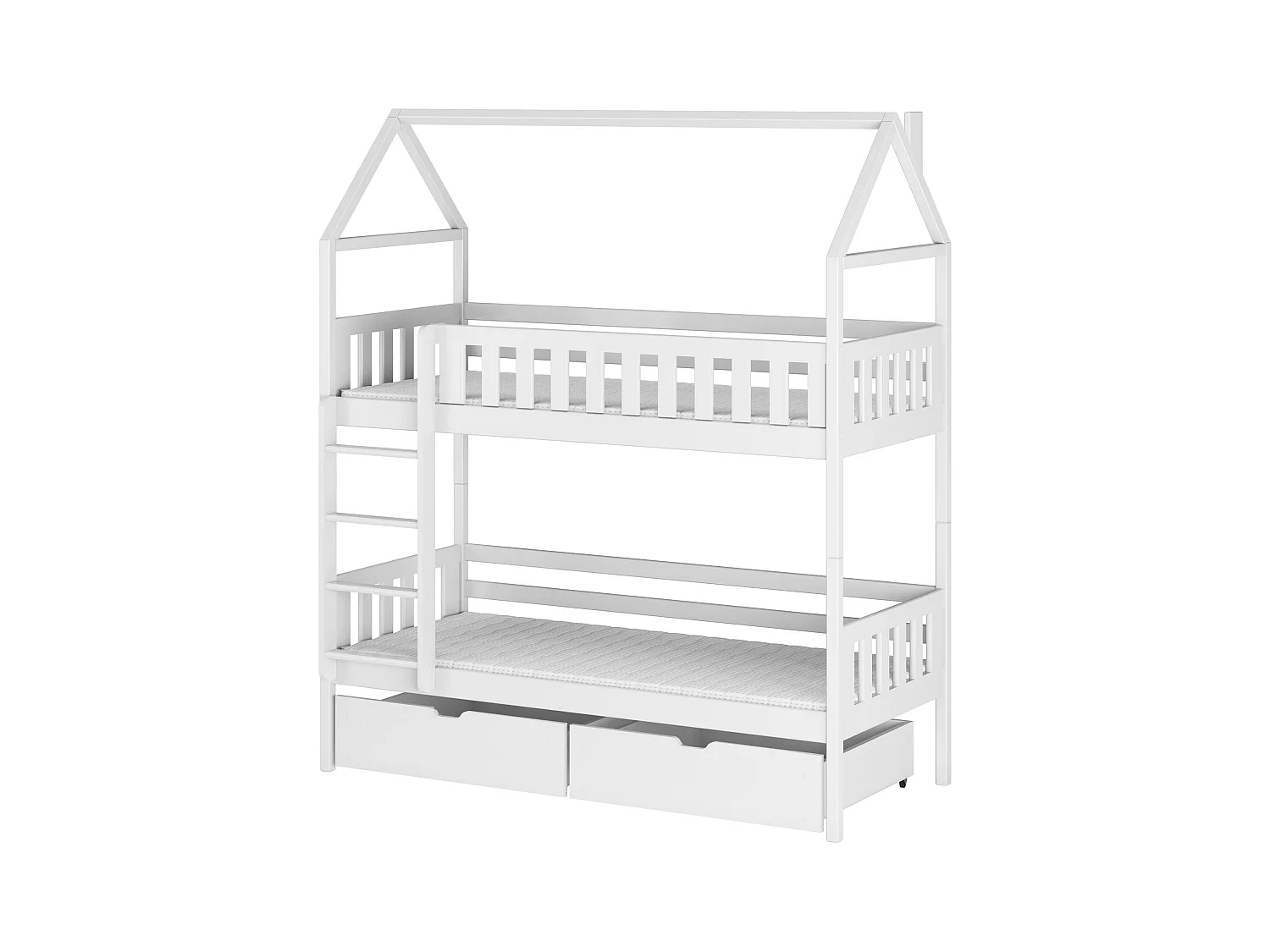 Lit cabane GAJA HB004 90x190 cm Blanc