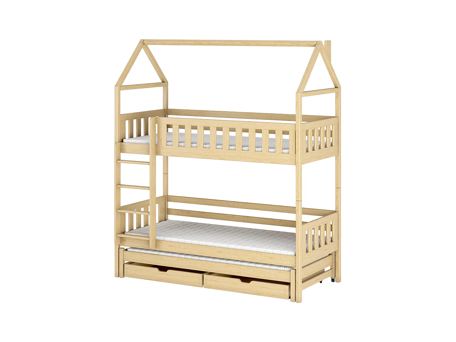Lit cabane IGA HB004 90x190 cm Beige