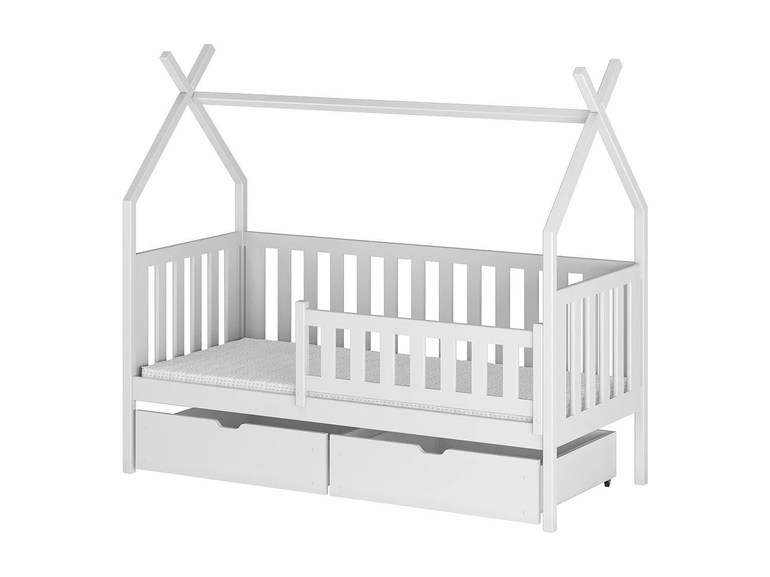 Estrutura cama infantil SIMBA HB014 80x190 cm Branco