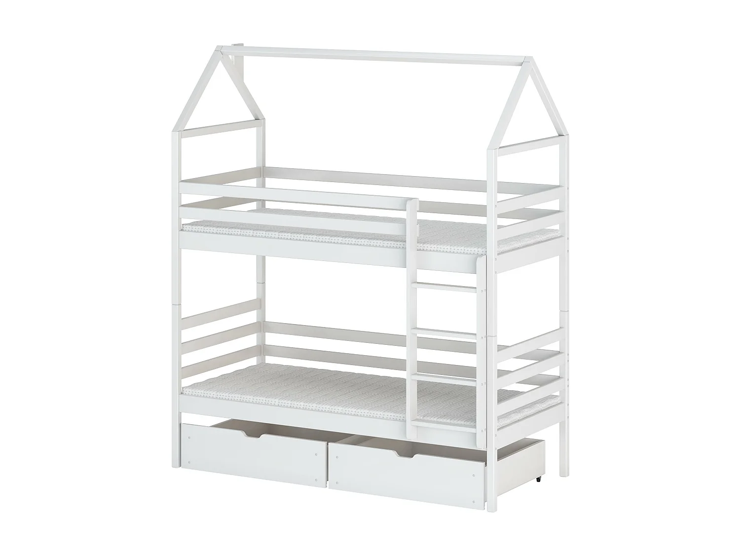 Lit cabane ALEX HB012 90x180 cm Blanc