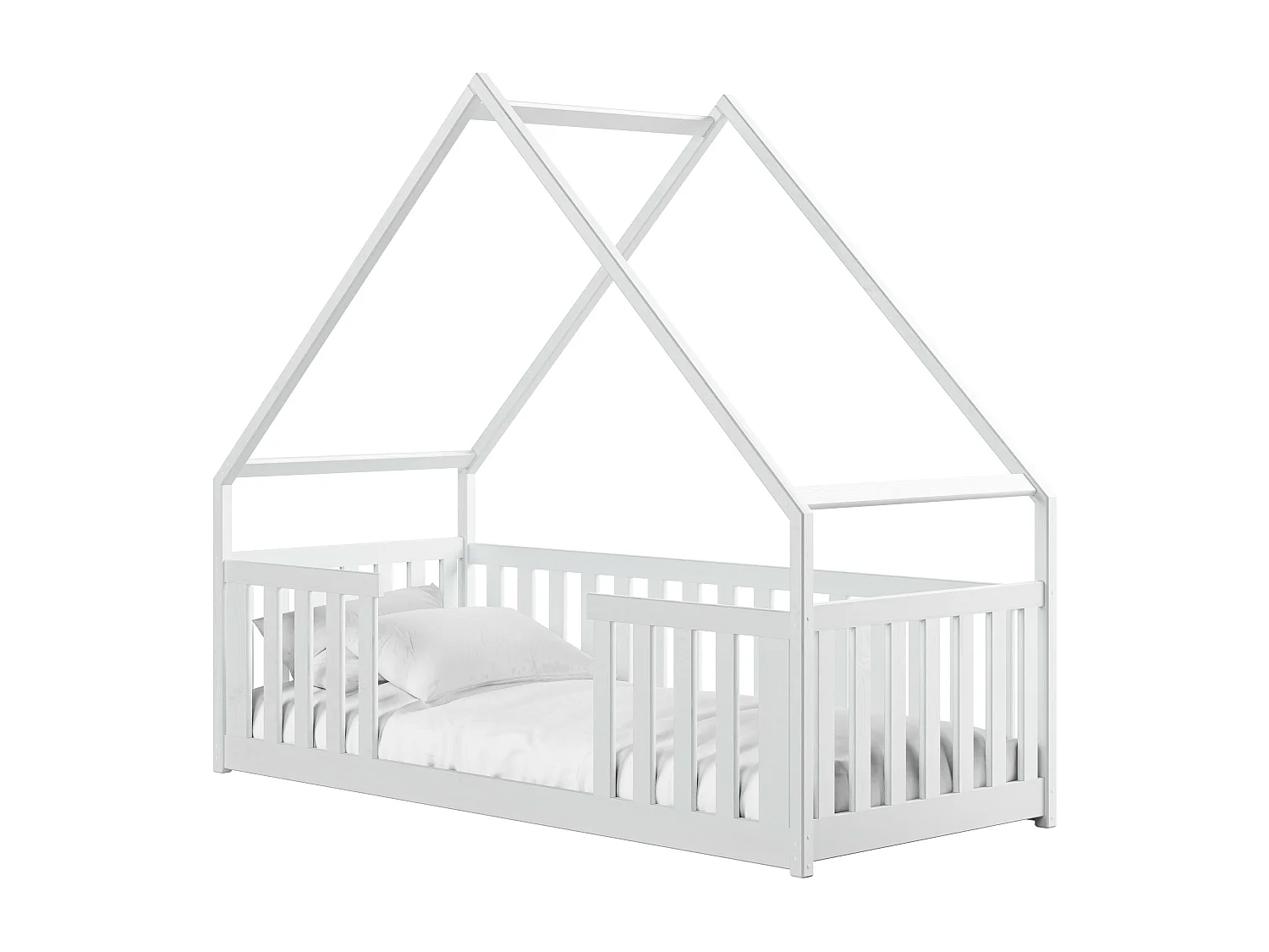 Lit cabane BEE HB004 90x190 cm Blanc
