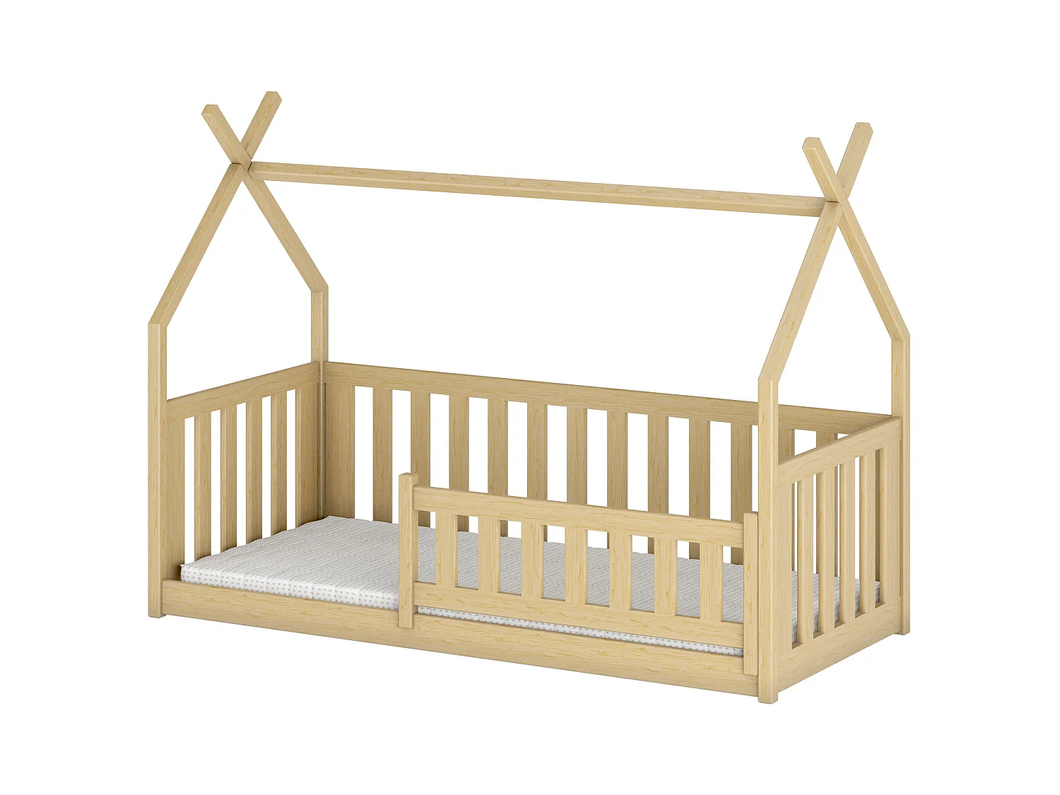 Lit cabane BODZIO HB004 90x190 cm Beige