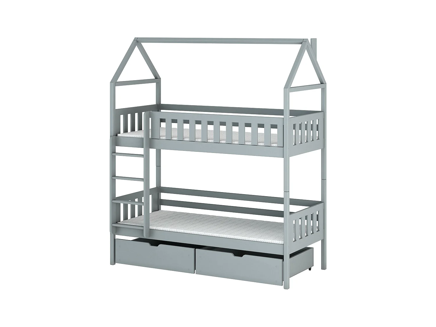 Lit cabane GAJA HB004 90x190 cm Gris
