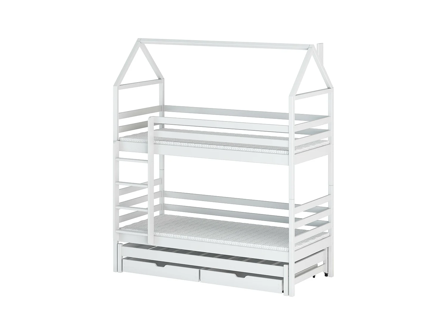 Lit cabane DALIA HB004 90x190 cm Blanc