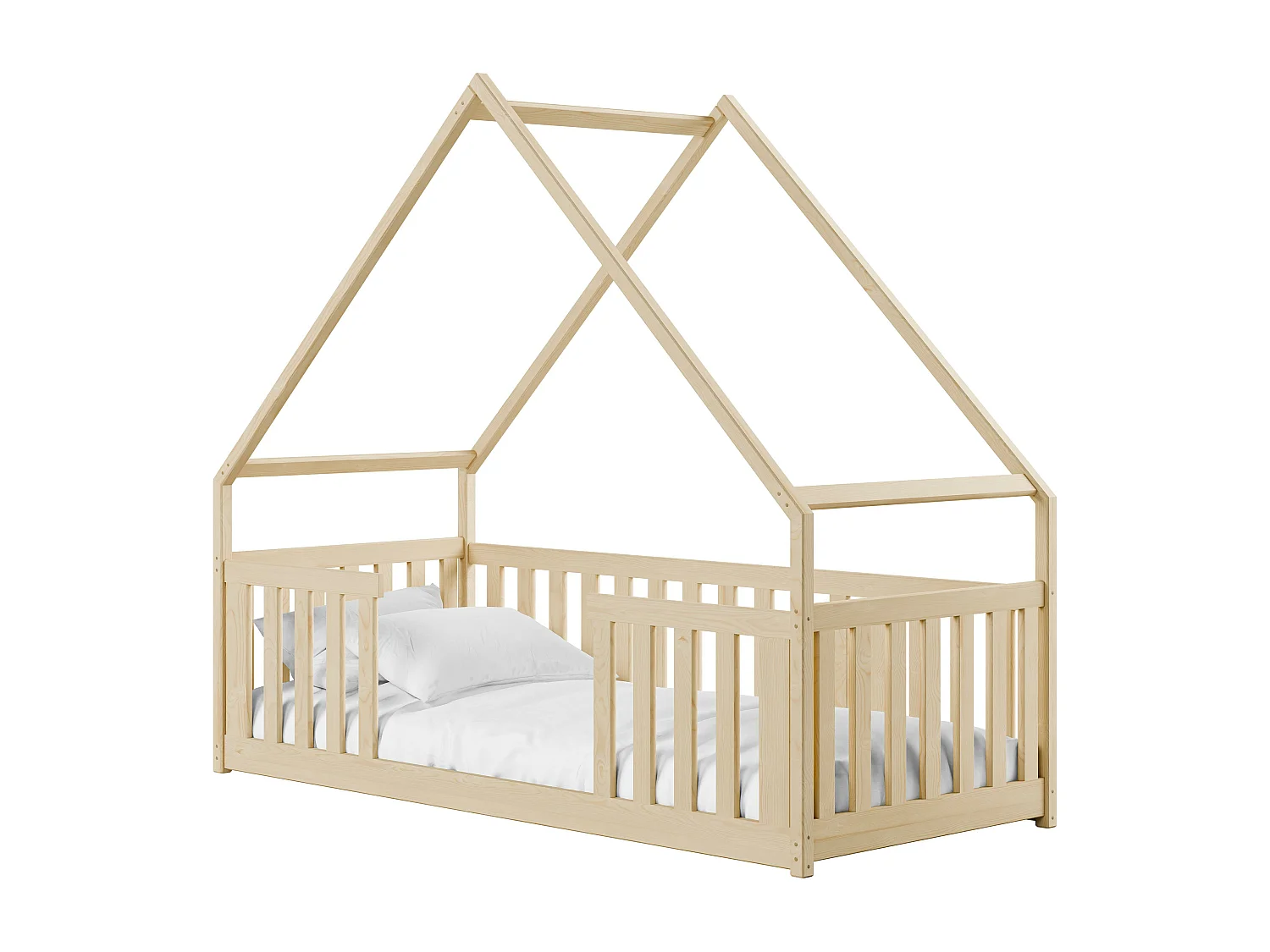 Lit cabane BEE HB004 90x190 cm Beige