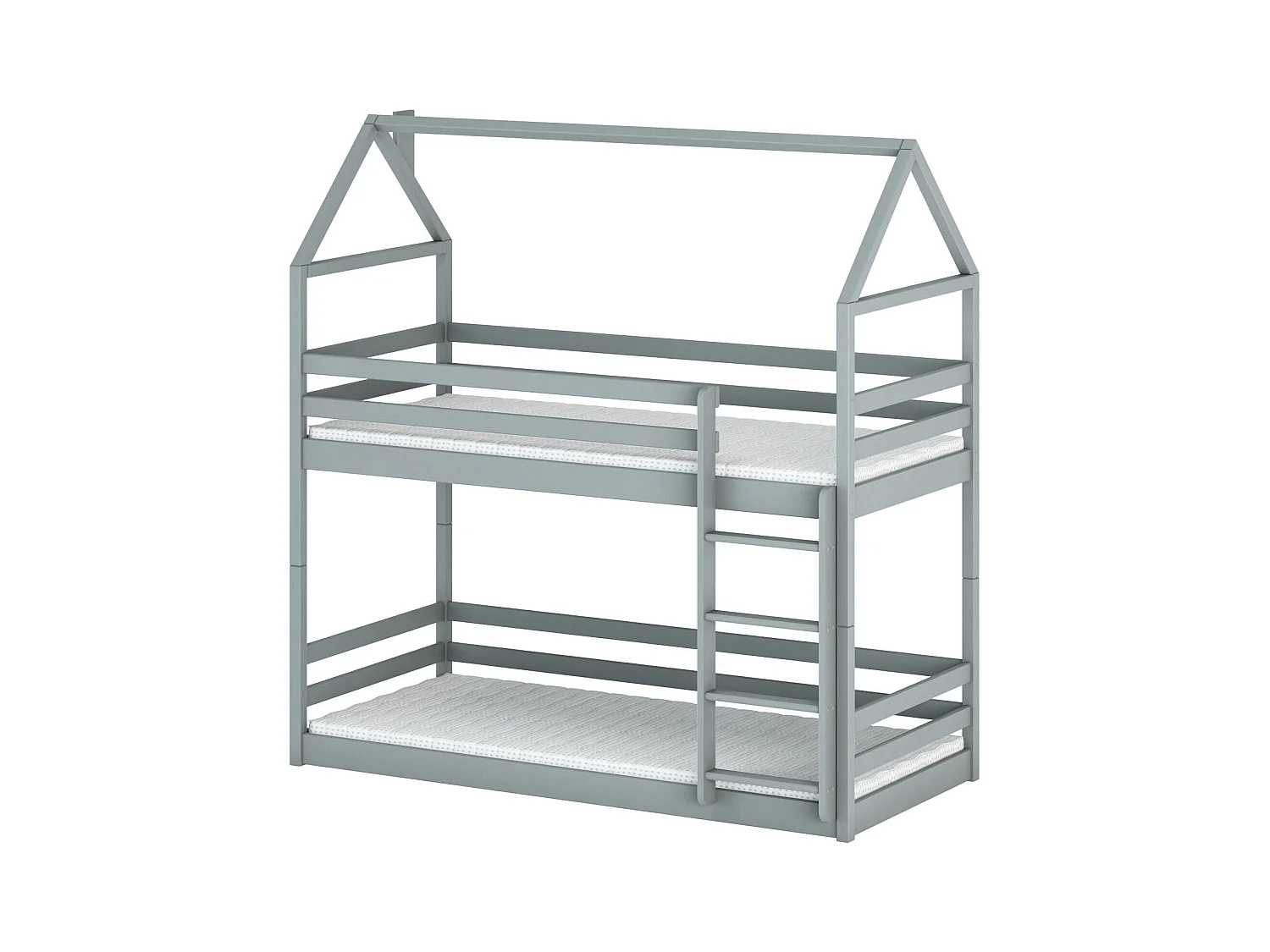 Lit cabane AXEL HB004 90x190 cm Gris
