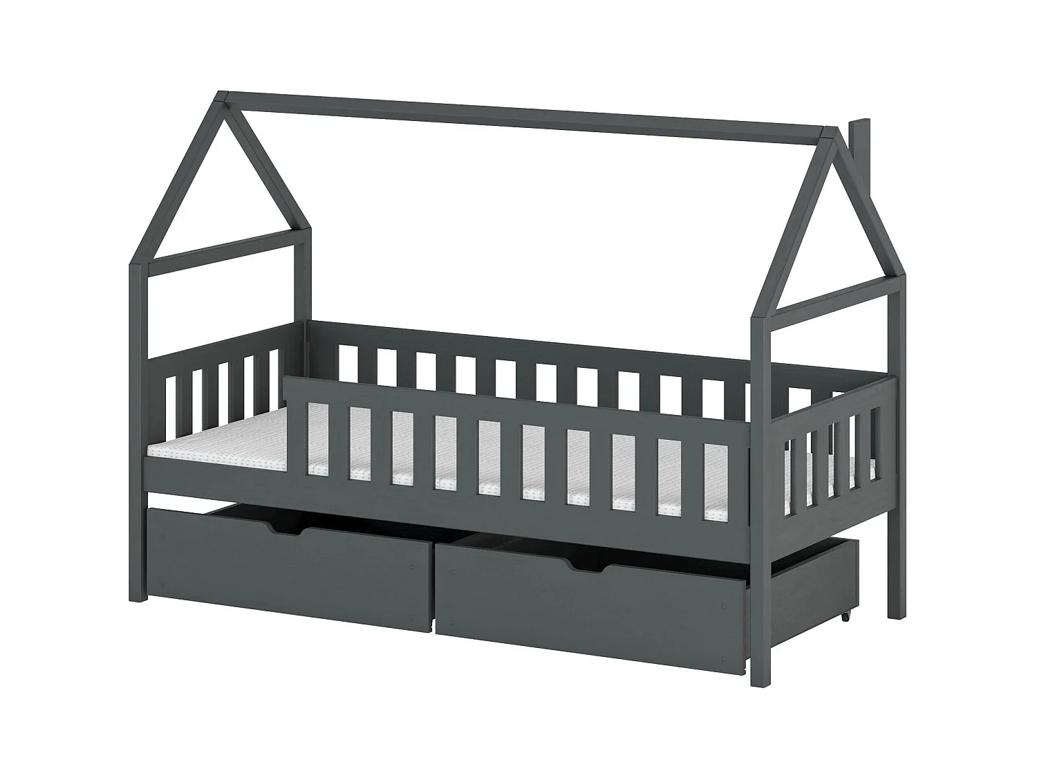 Cama infantil DOMI HB005 90x200 cm Grafito