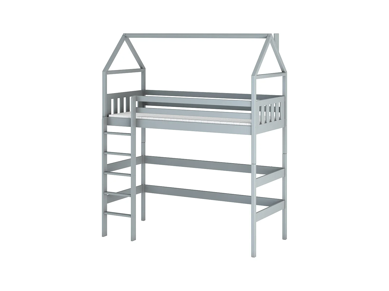 Lit cabane GLORIA HB004 90x190 cm Gris