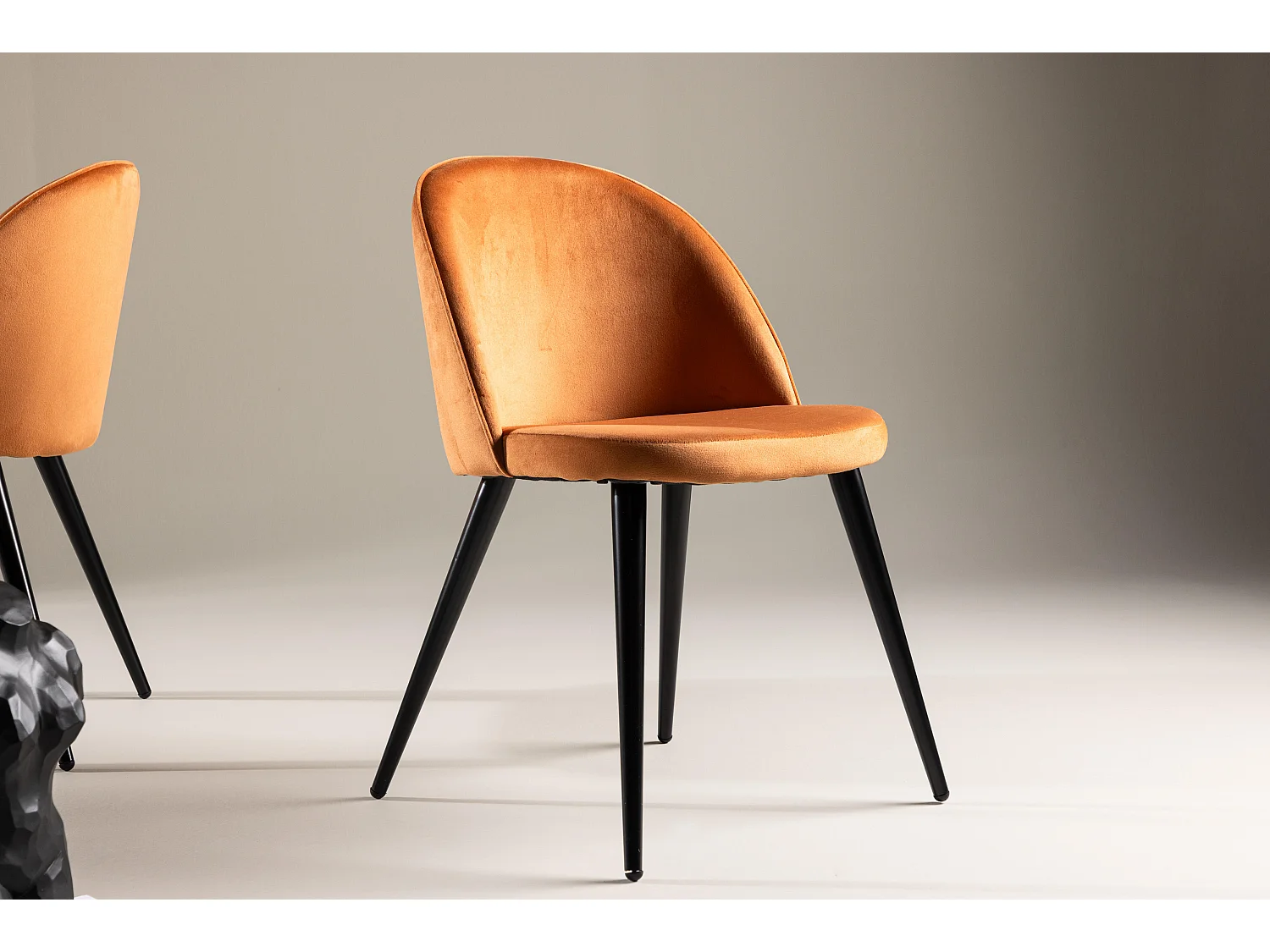 Eetkamerstoel VELVET DRC 1NOS 50x57x77 Oranje