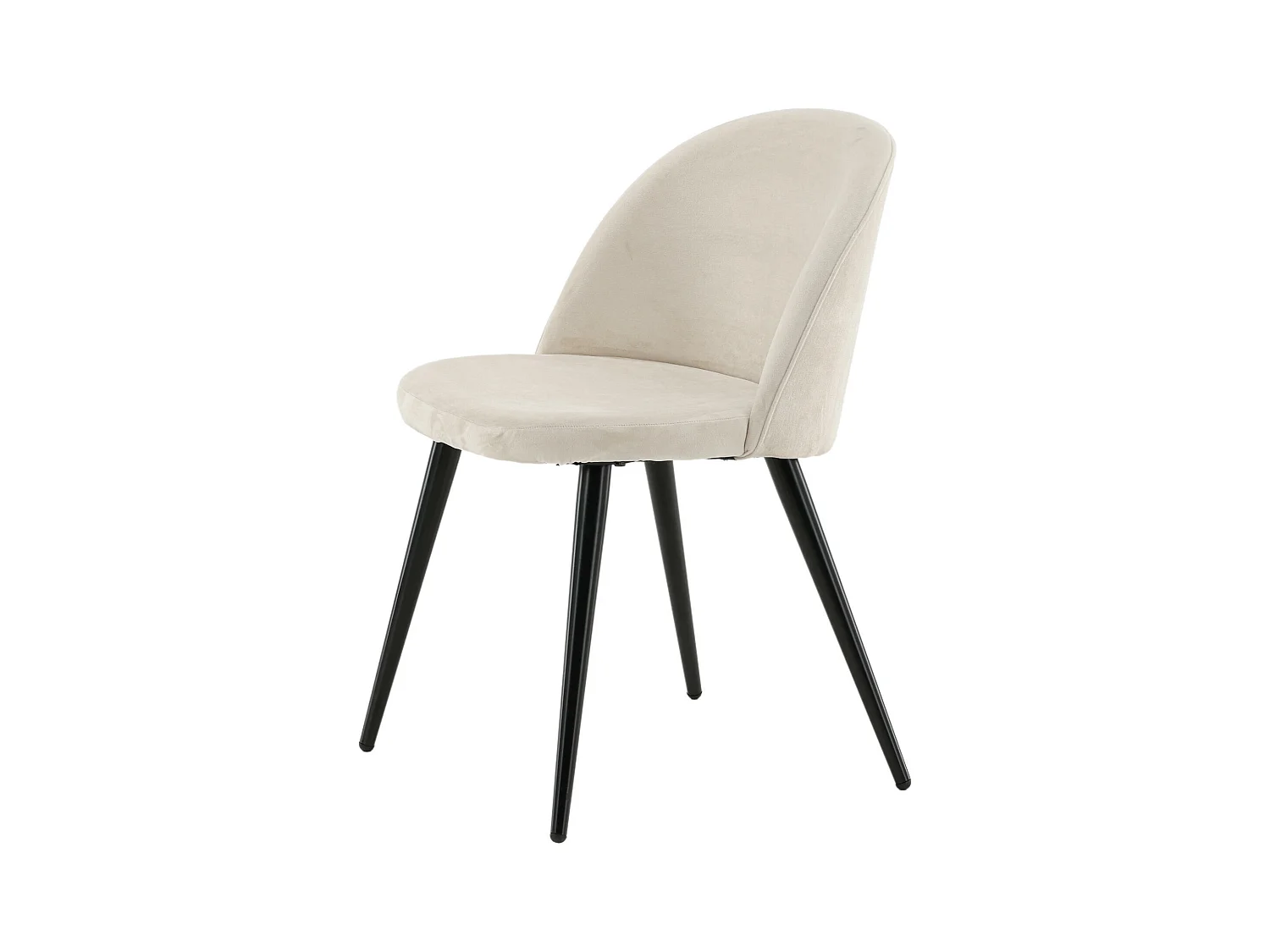Chaise VELVET DRC 1NOS 50x57x77 Beige