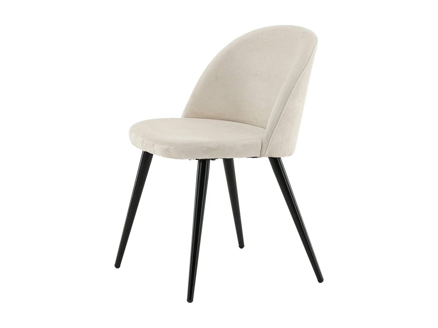 Chaise VELVET DRC 1NOS 50x57x77 Beige