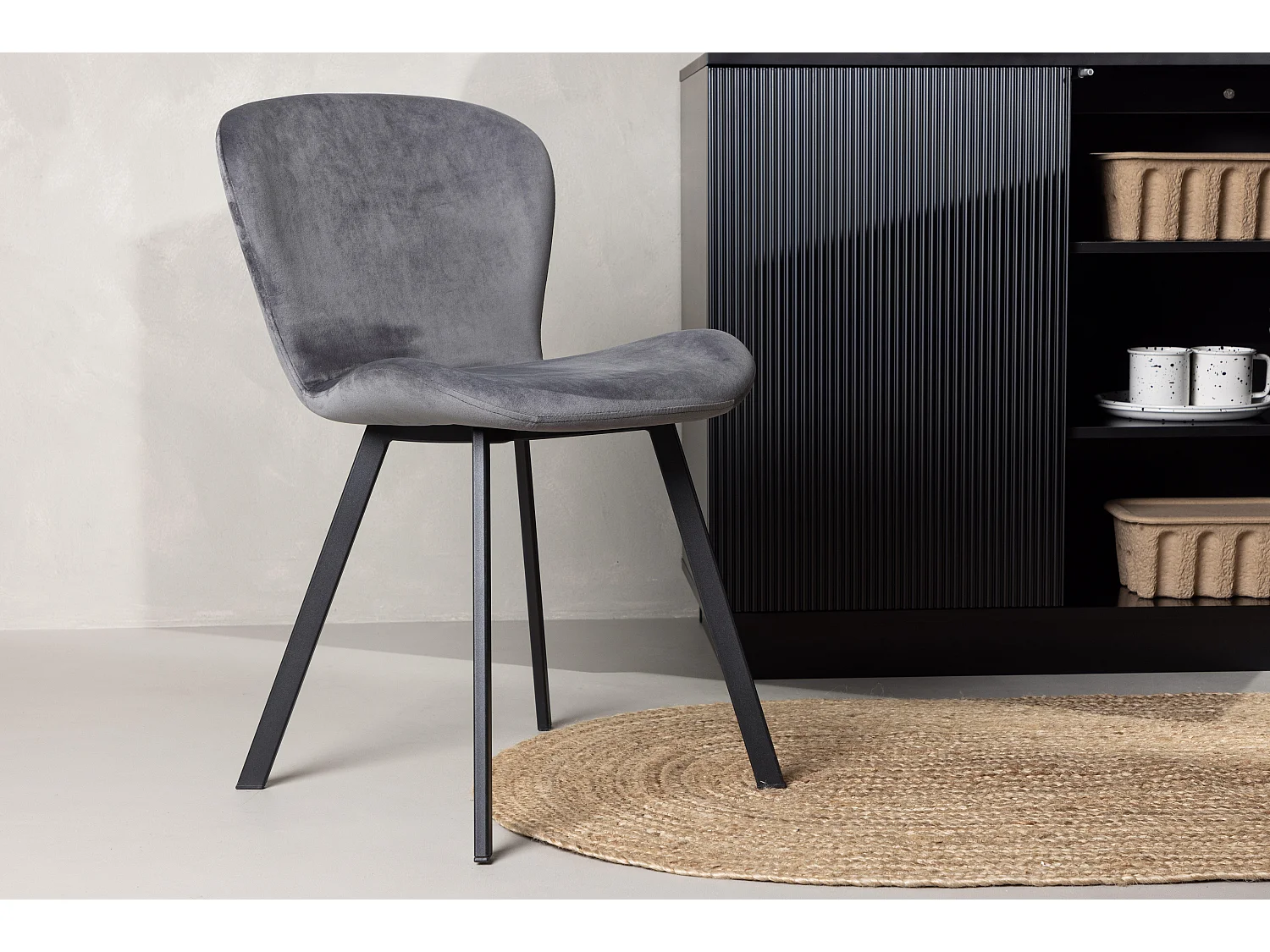 Chaise LILJA DRC 1NOS 48x50x80 Gris