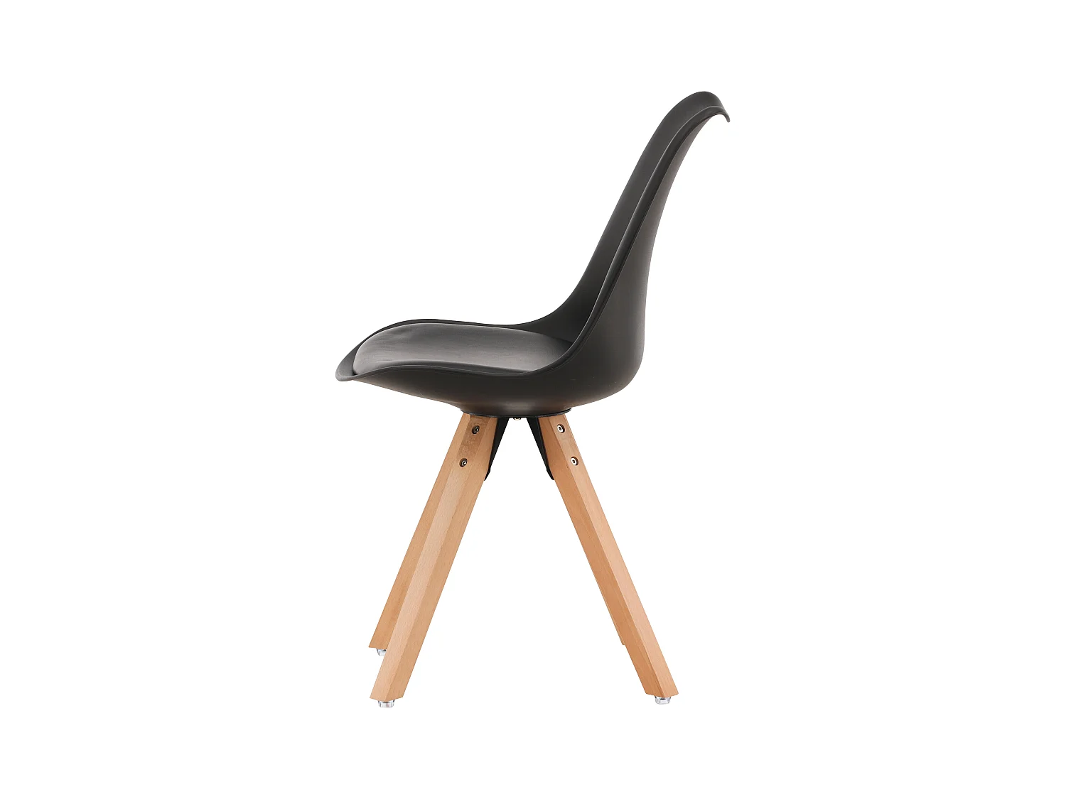 Chaise ZENO DRC 48x56x84 Noir
