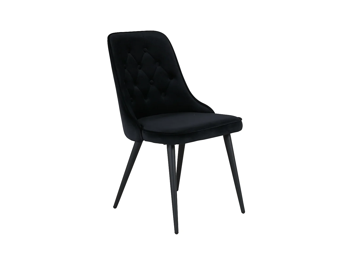 Chaise VELVET DELUXE DRC 1NOS 50x66x89 Noir