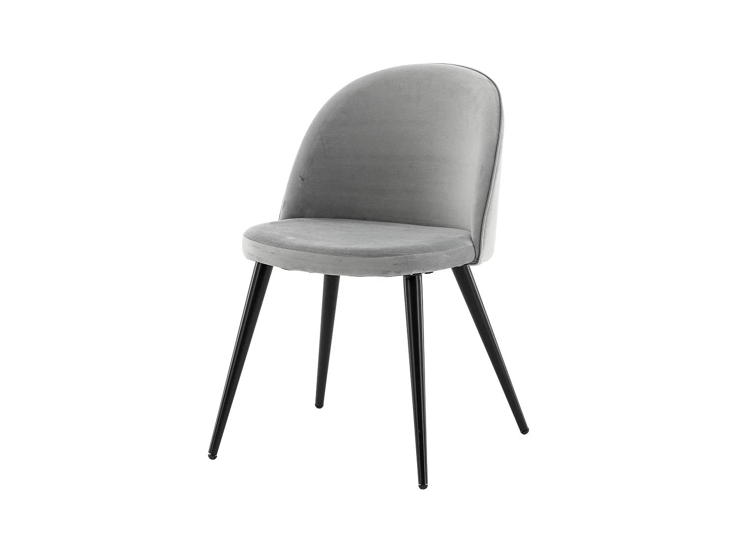 Chaise VELVET DRC 1NOS 50x57x77 Gris