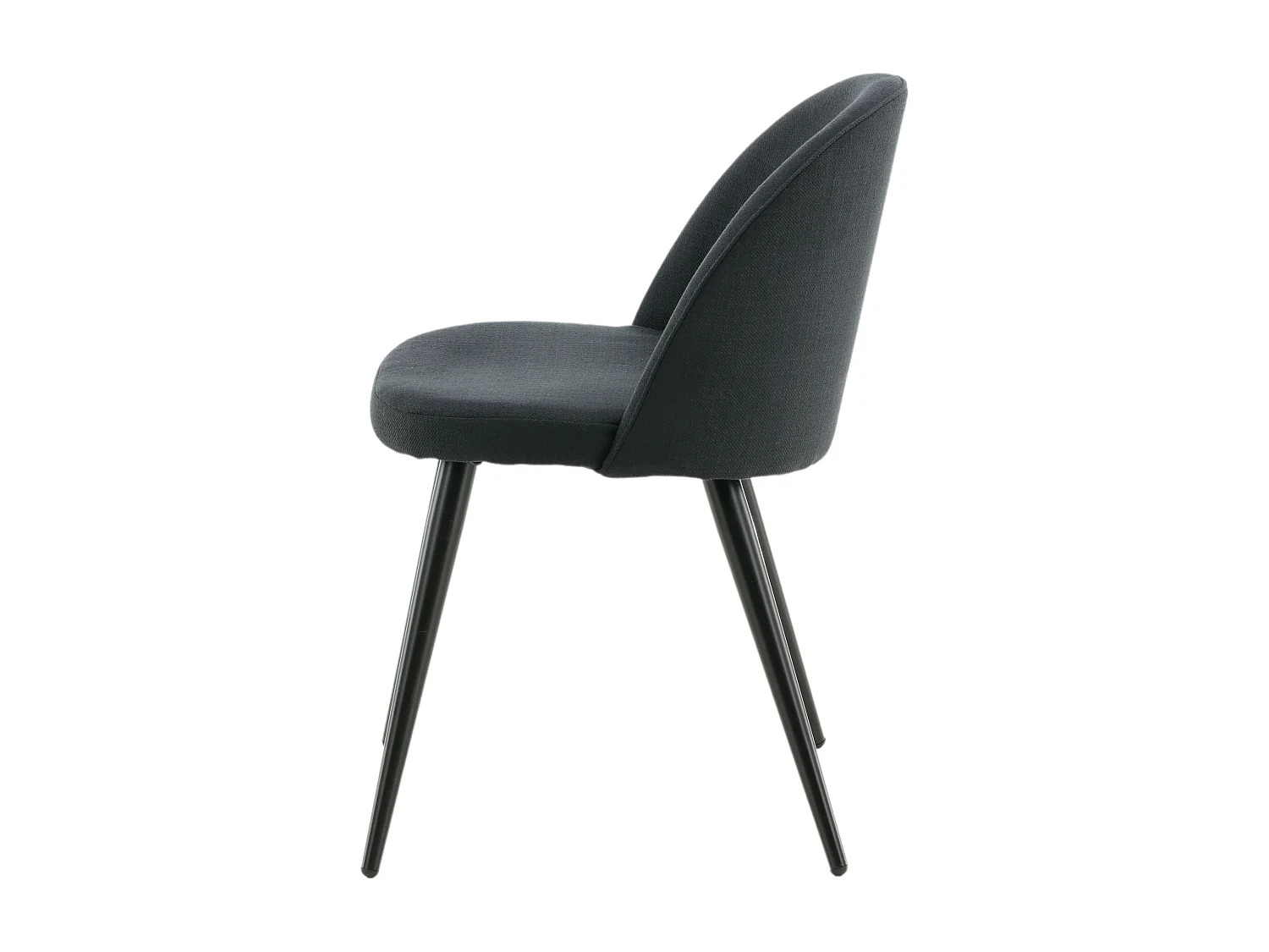 Silla VELVET DRC 1NOS 50x57x77 Negro