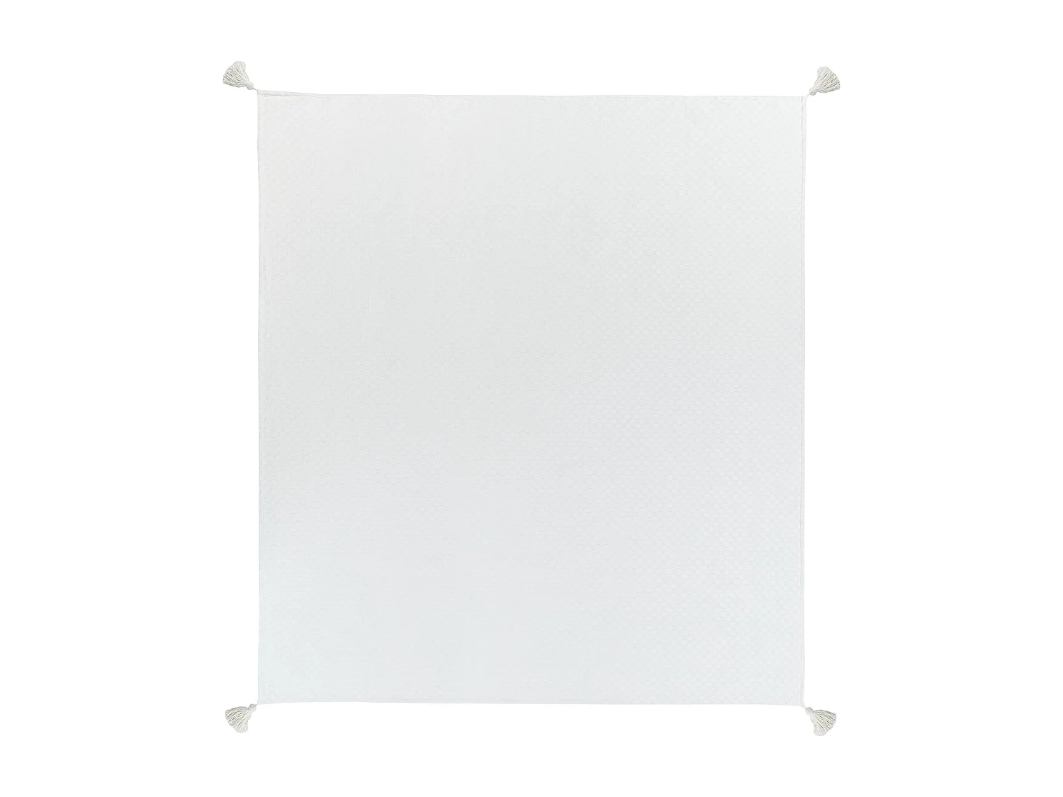 Colcha LINDULA Algodão 200 x 220 cm Branco creme