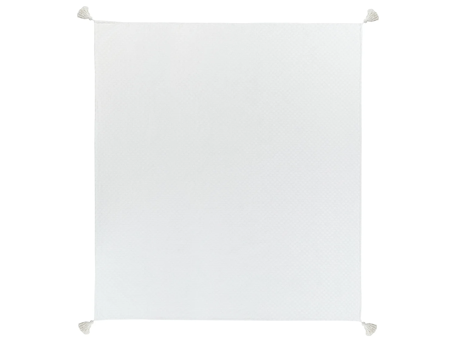 Tagesdecke LINDULA Baumwolle 200 x 220 cm Cremeweiss