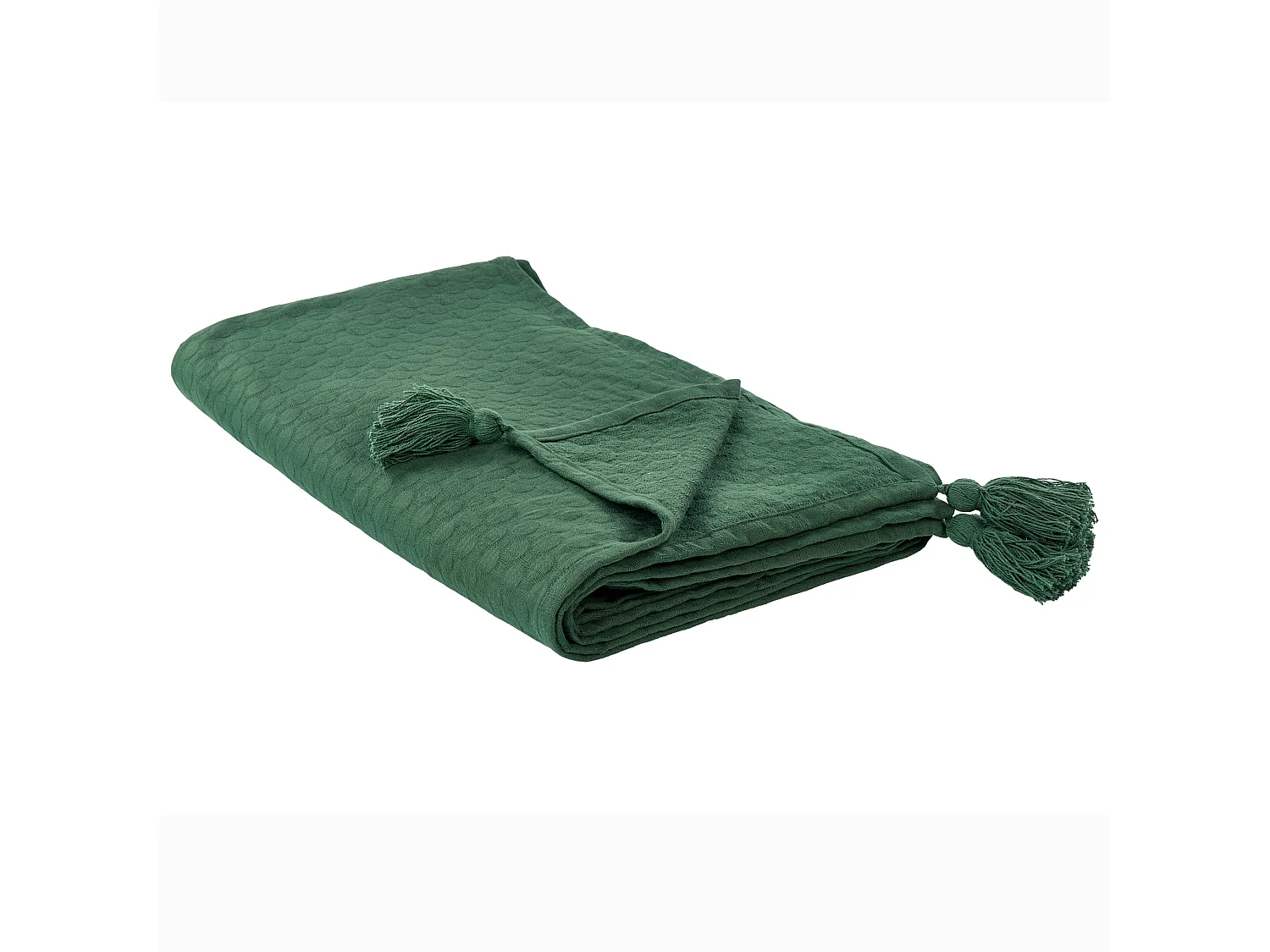 Bedspread LINDULA Cotton 150 x 200 cm Green