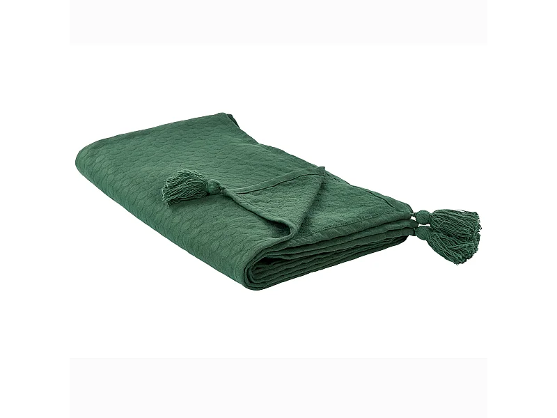 Colcha LINDULA Algodão 150 x 200 cm Verde