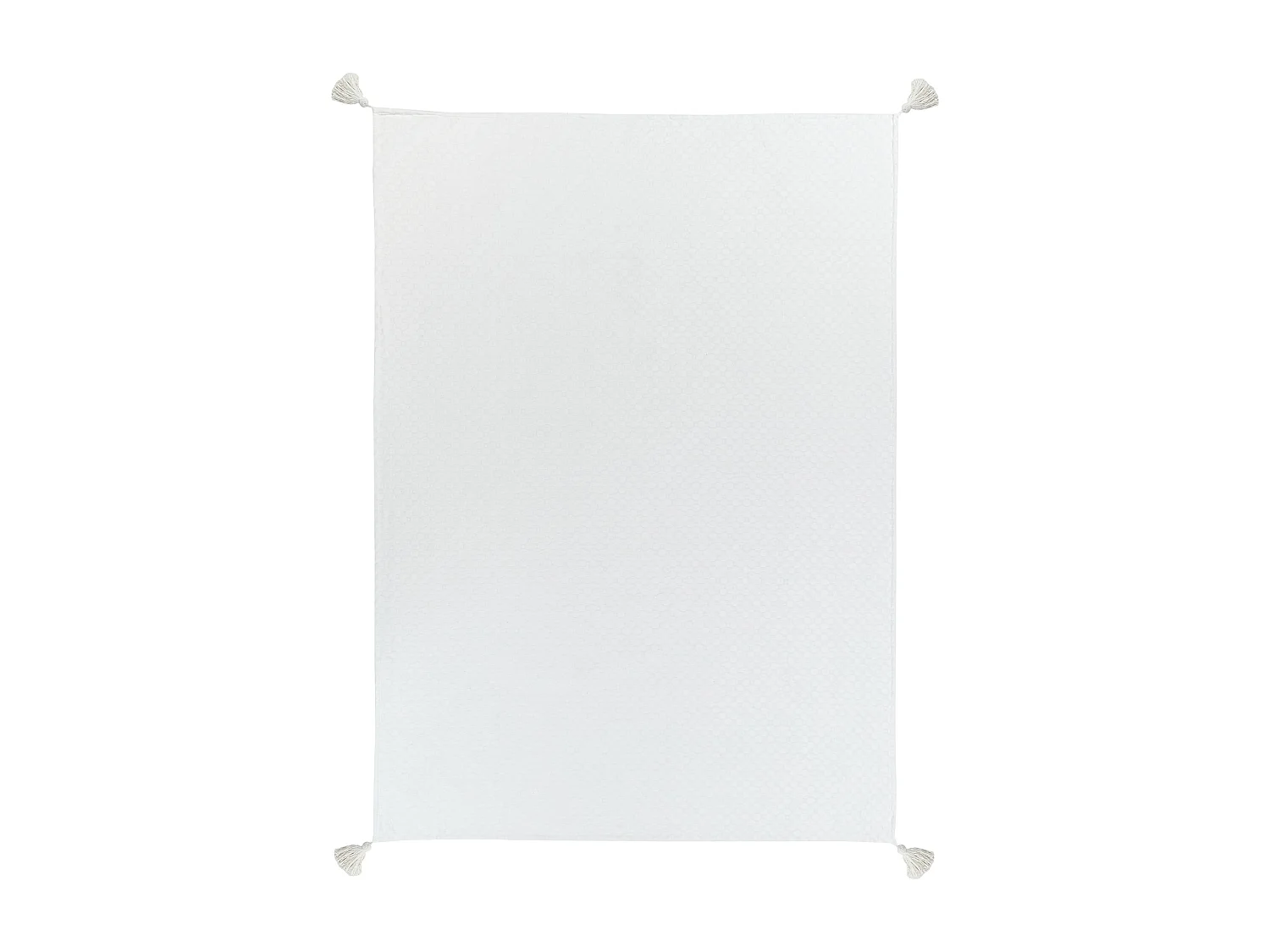 Tagesdecke LINDULA Baumwolle 150 x 200 cm Cremeweiss