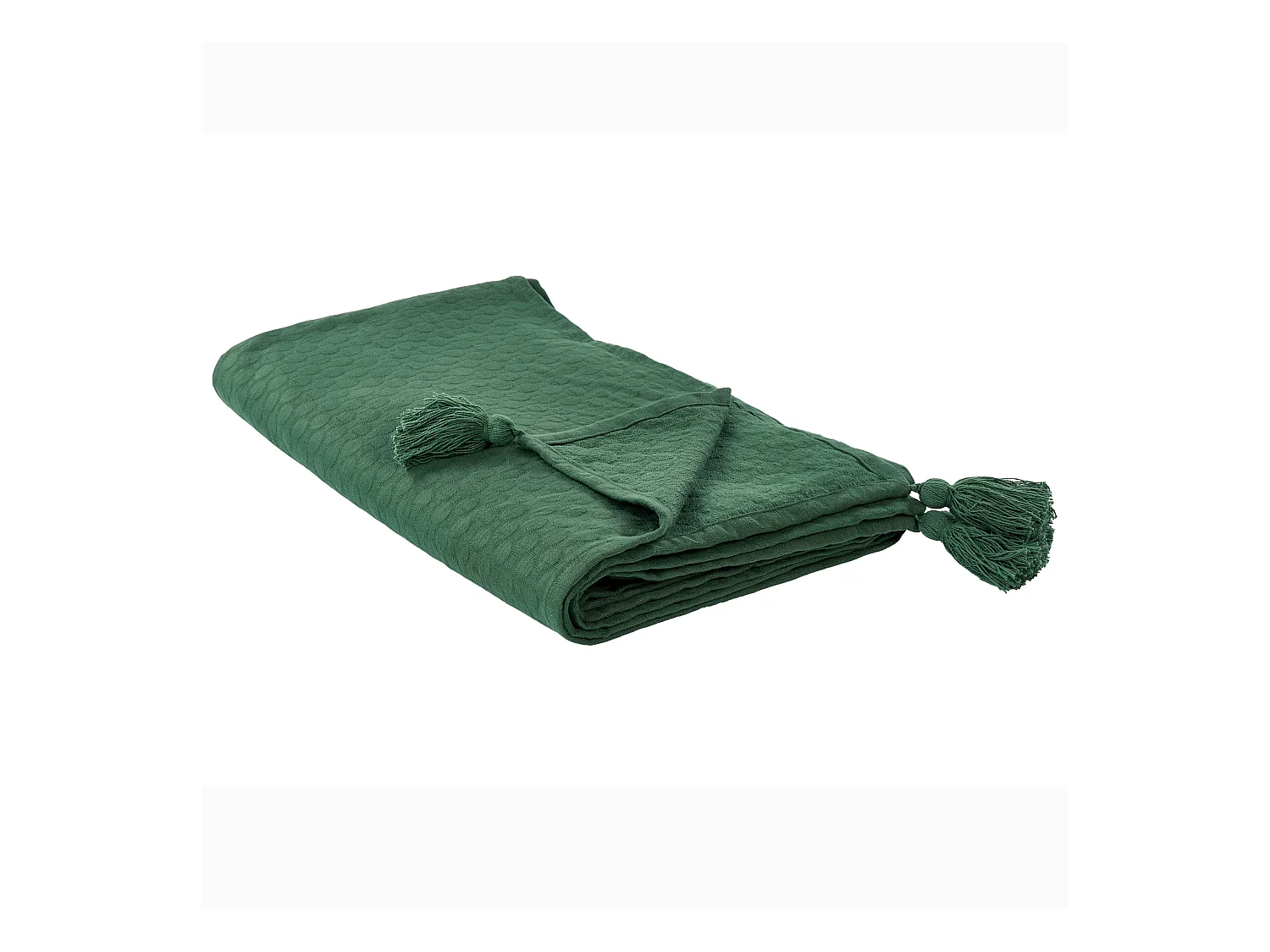 Couvre-lits LINDULA Coton 200 x 220 cm Vert