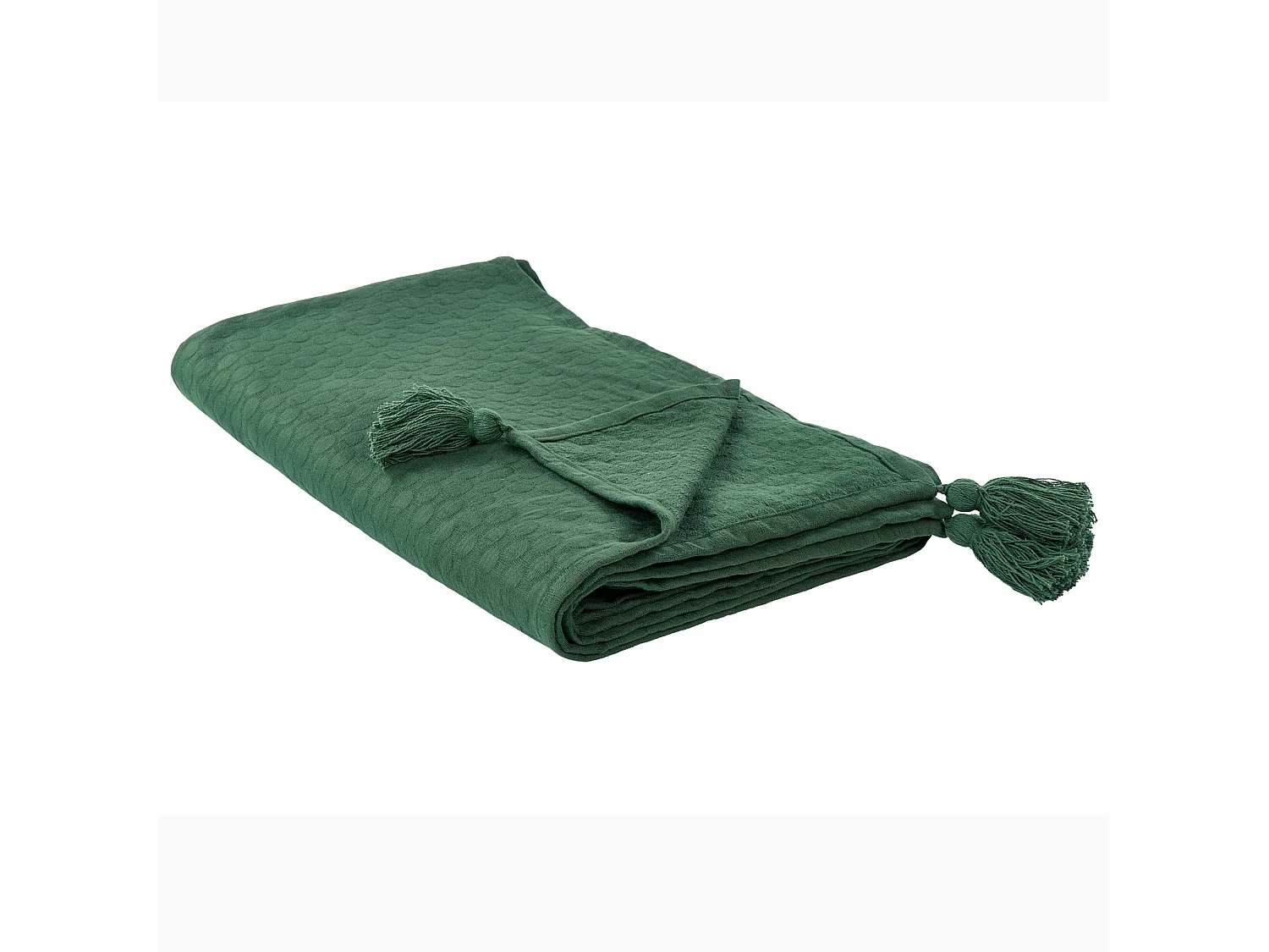 Couvre-lits LINDULA Coton 200 x 220 cm Vert