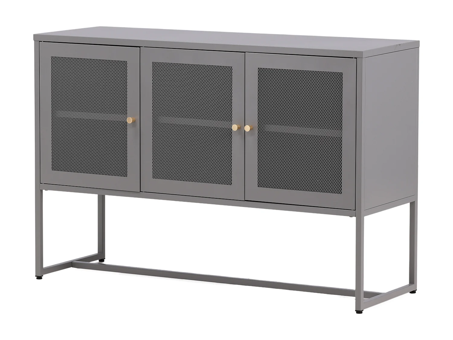 Vitrinekast MALLA SC120 3D 120x40x80 Lichtgrijs