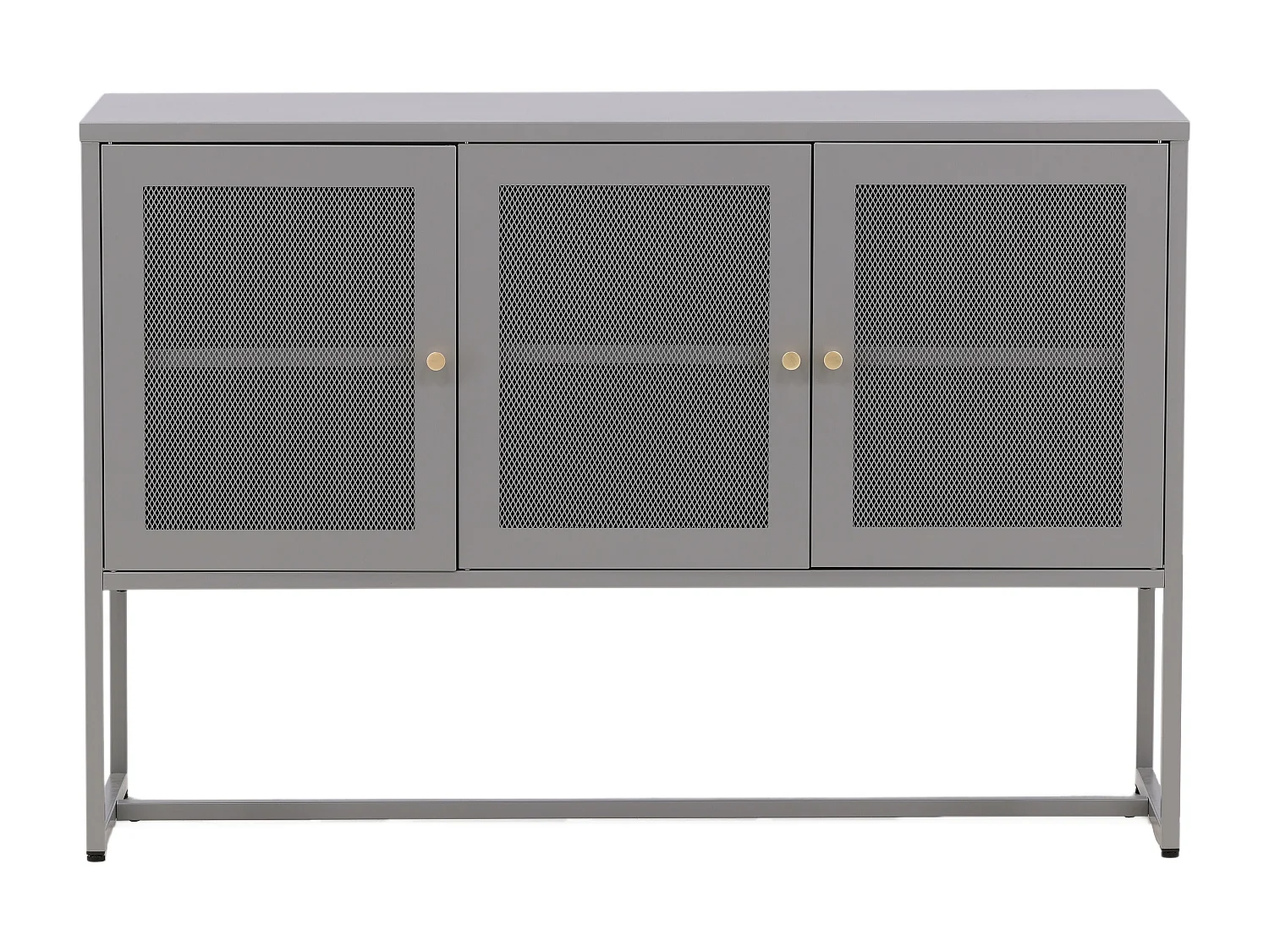 Vitrinekast MALLA SC120 3D 120x40x80 Lichtgrijs