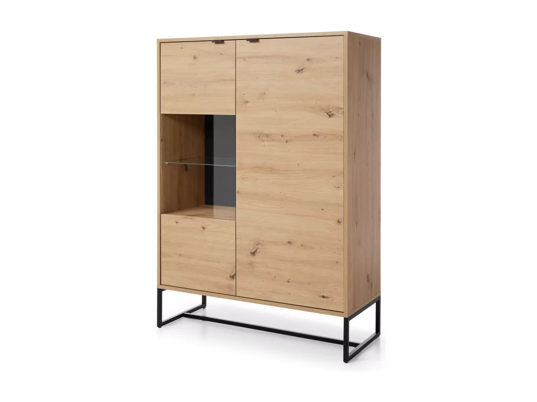 Kauf Unique Vitrinenschrank AMBER SC93 2D 93x39x133 Beige