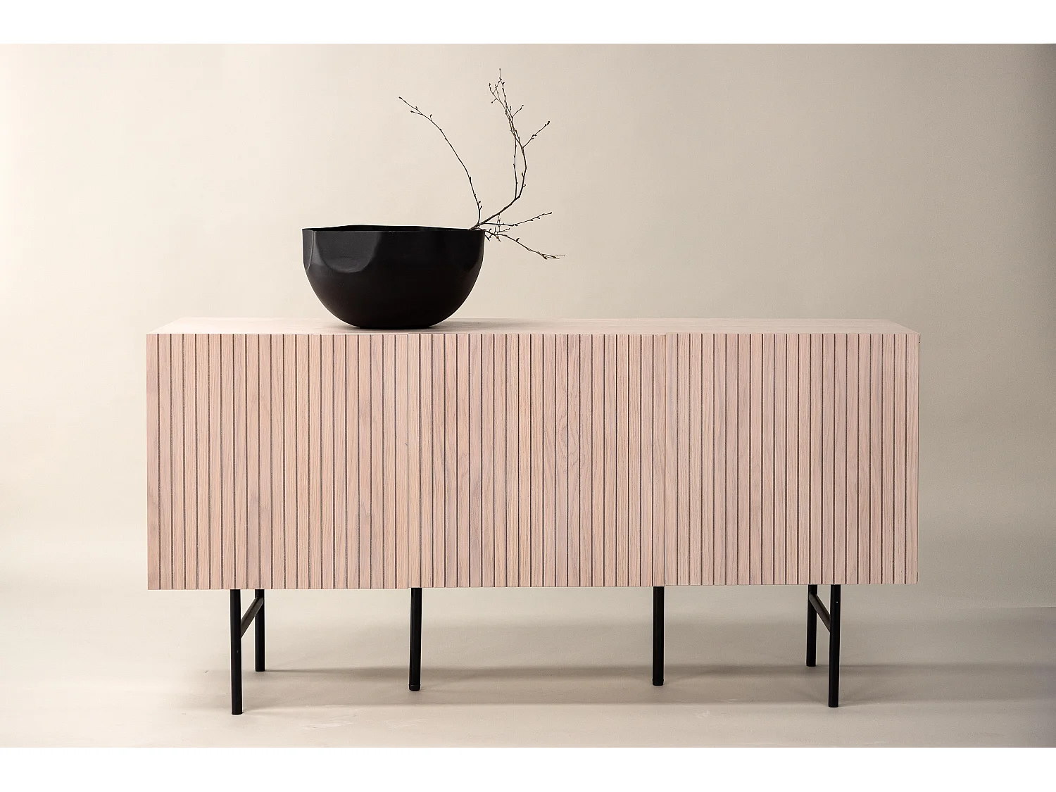 Vitrinekast BJÖRKÖN SC150 3D 150x42x75 Natuurlijk