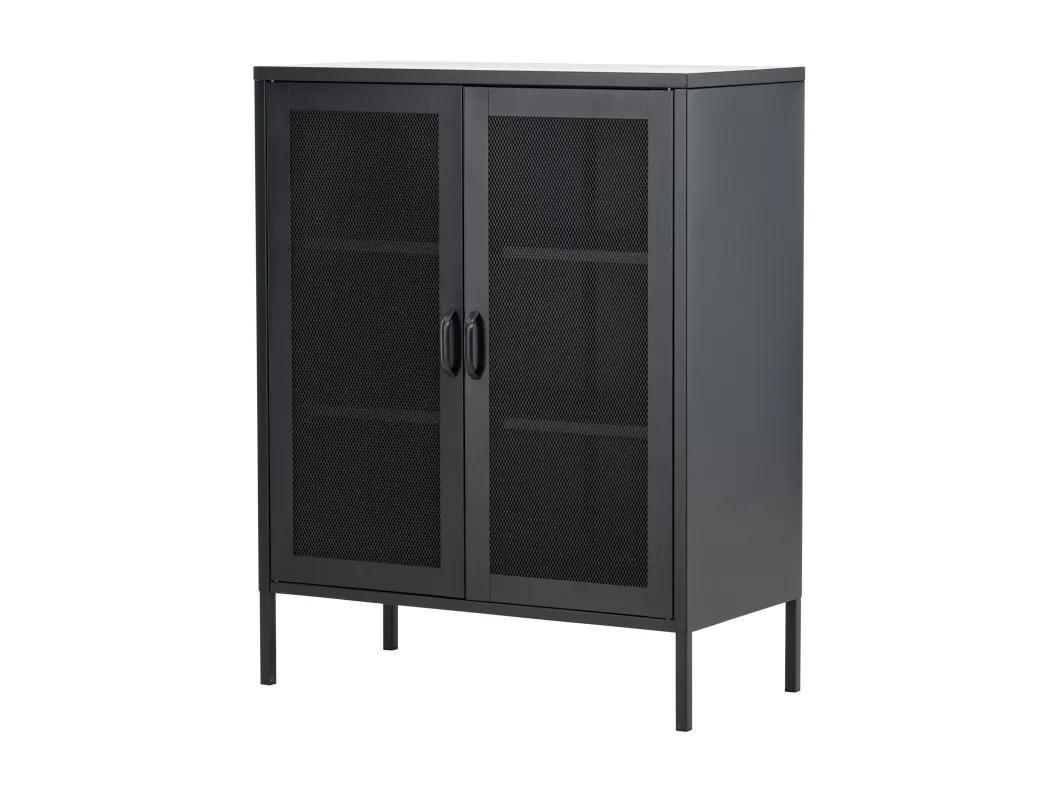 Kauf Unique Vitrinenschrank MISHA SC80 2D 80x40x102 Schwarz