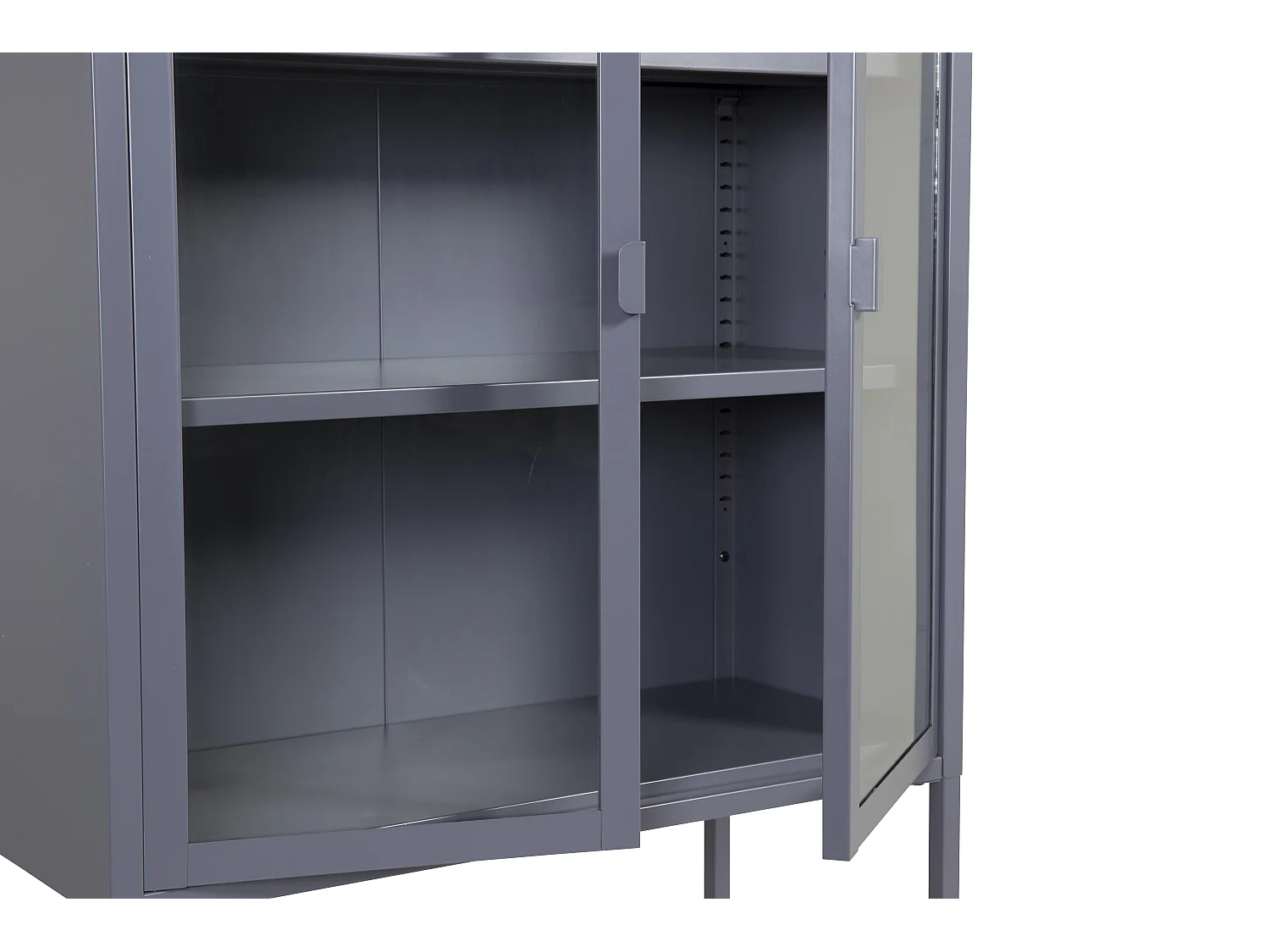 Vitrine MISHA SC75 2D 75x35x150 Gris