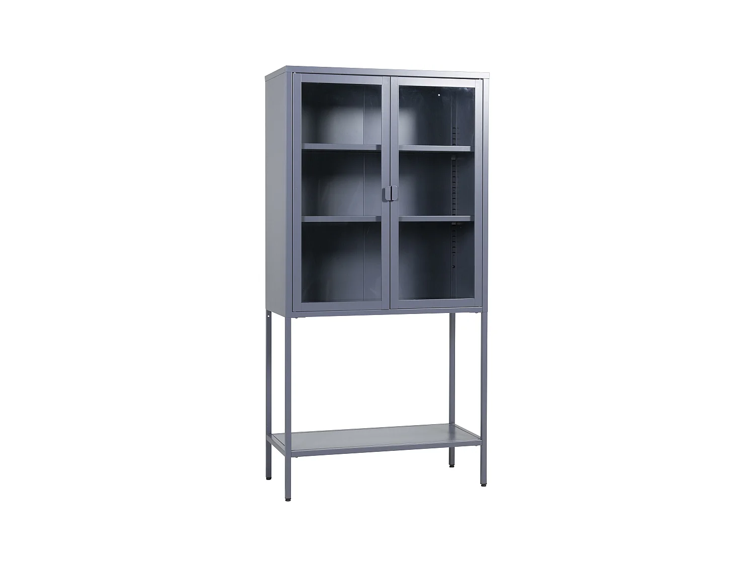 Vitrine MISHA SC75 2D 75x35x150 Gris