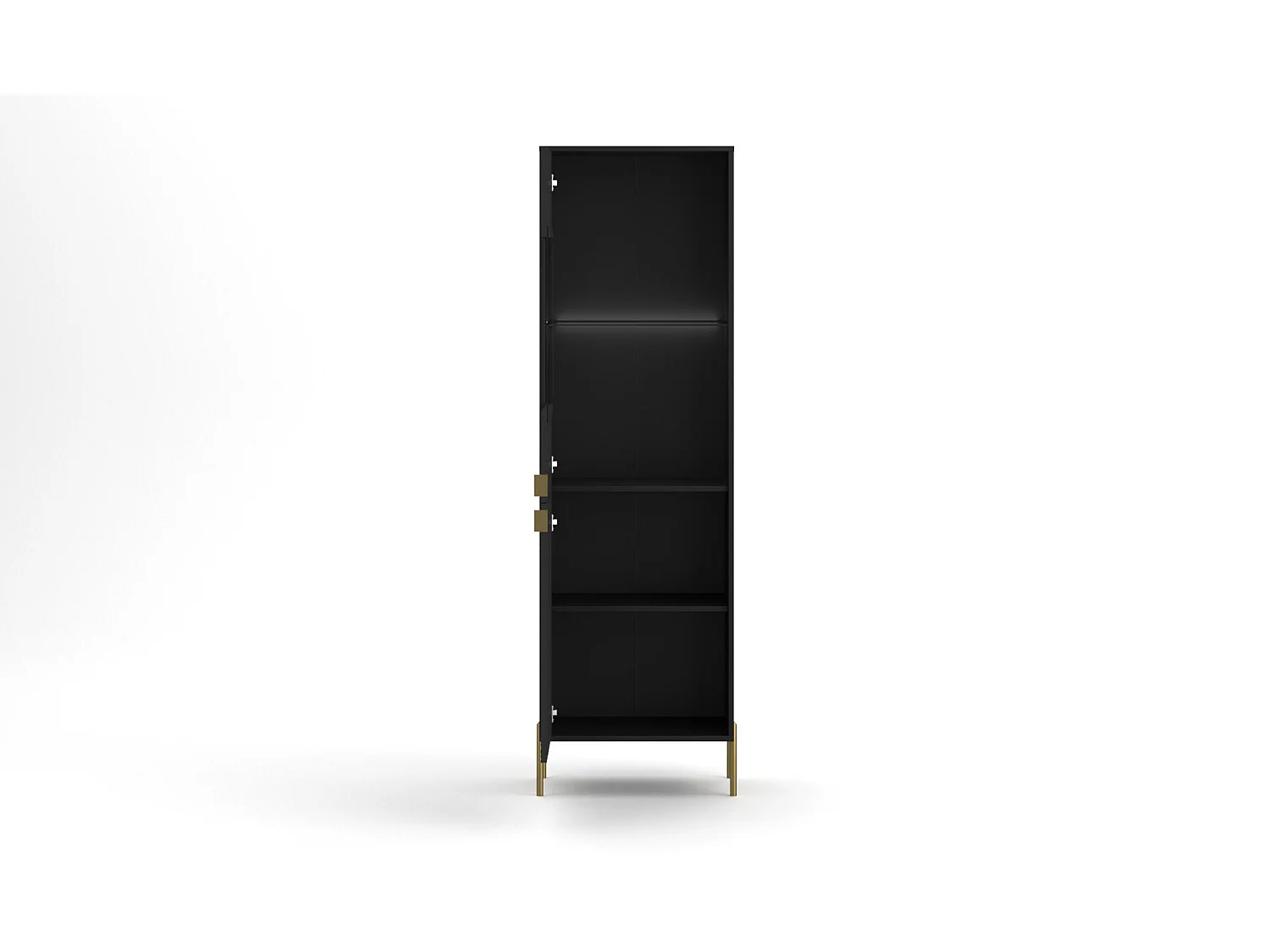 Vitrinekast DIAMO SC54 2D 54x42x190 Zwart