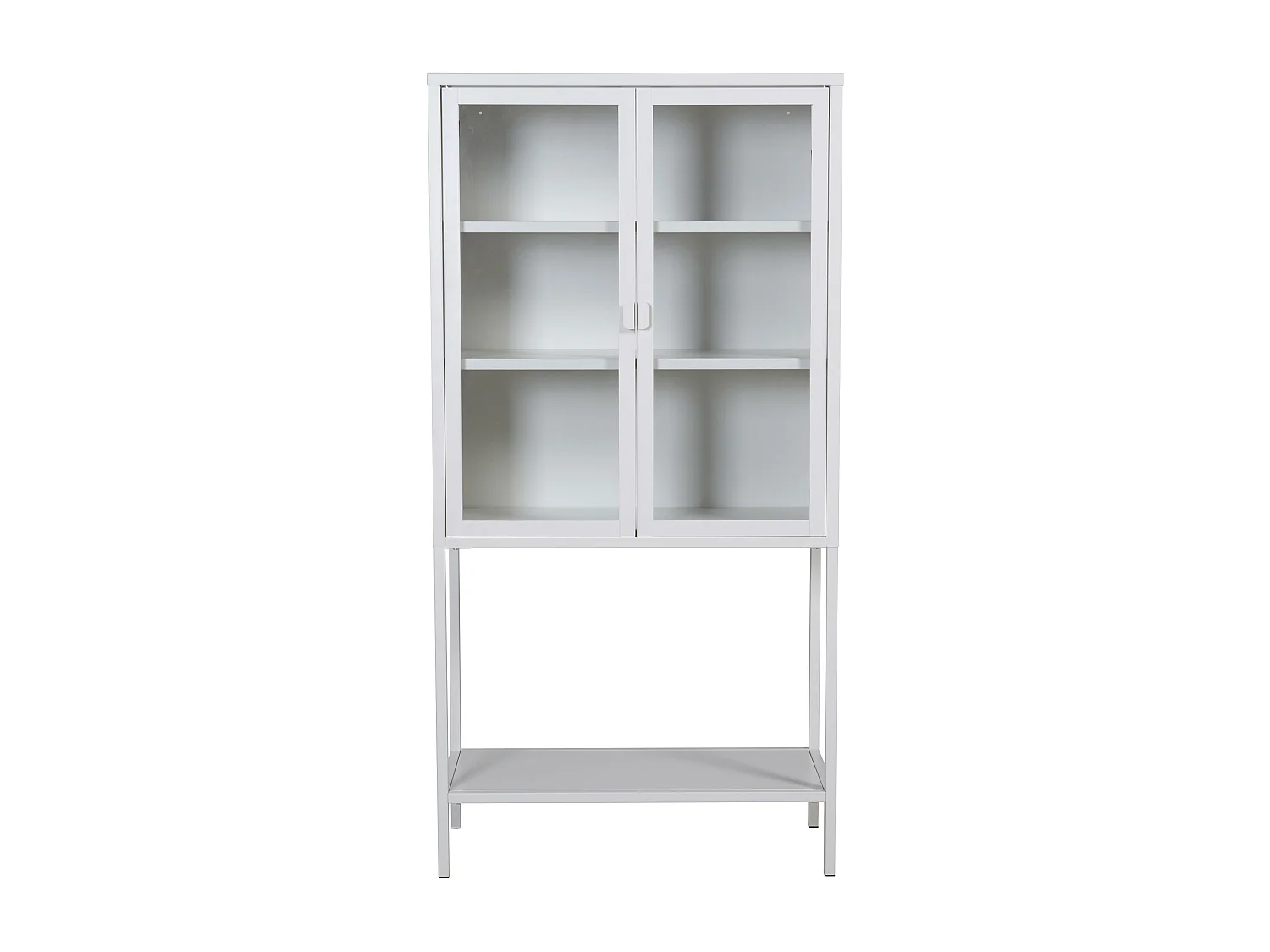 Vitrinekast MISHA SC75 2D 75x35x150 Wit