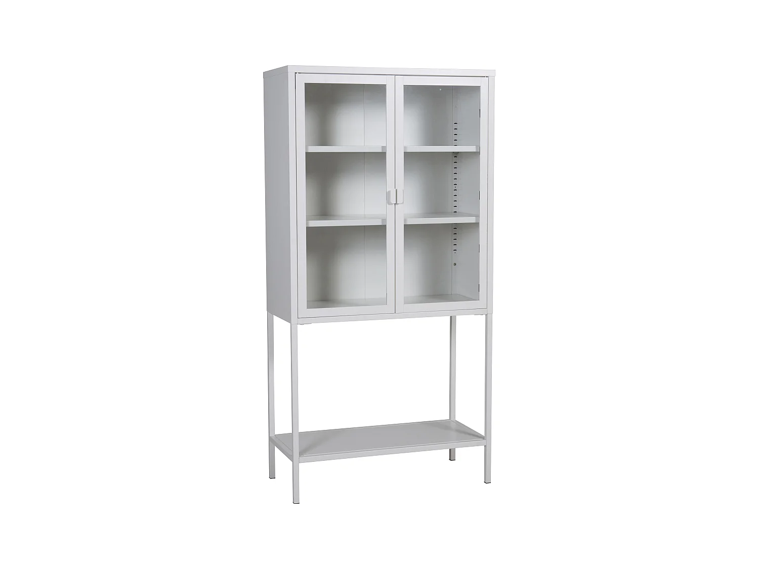 Vitrine MISHA SC75 2D 75x35x150 Blanc