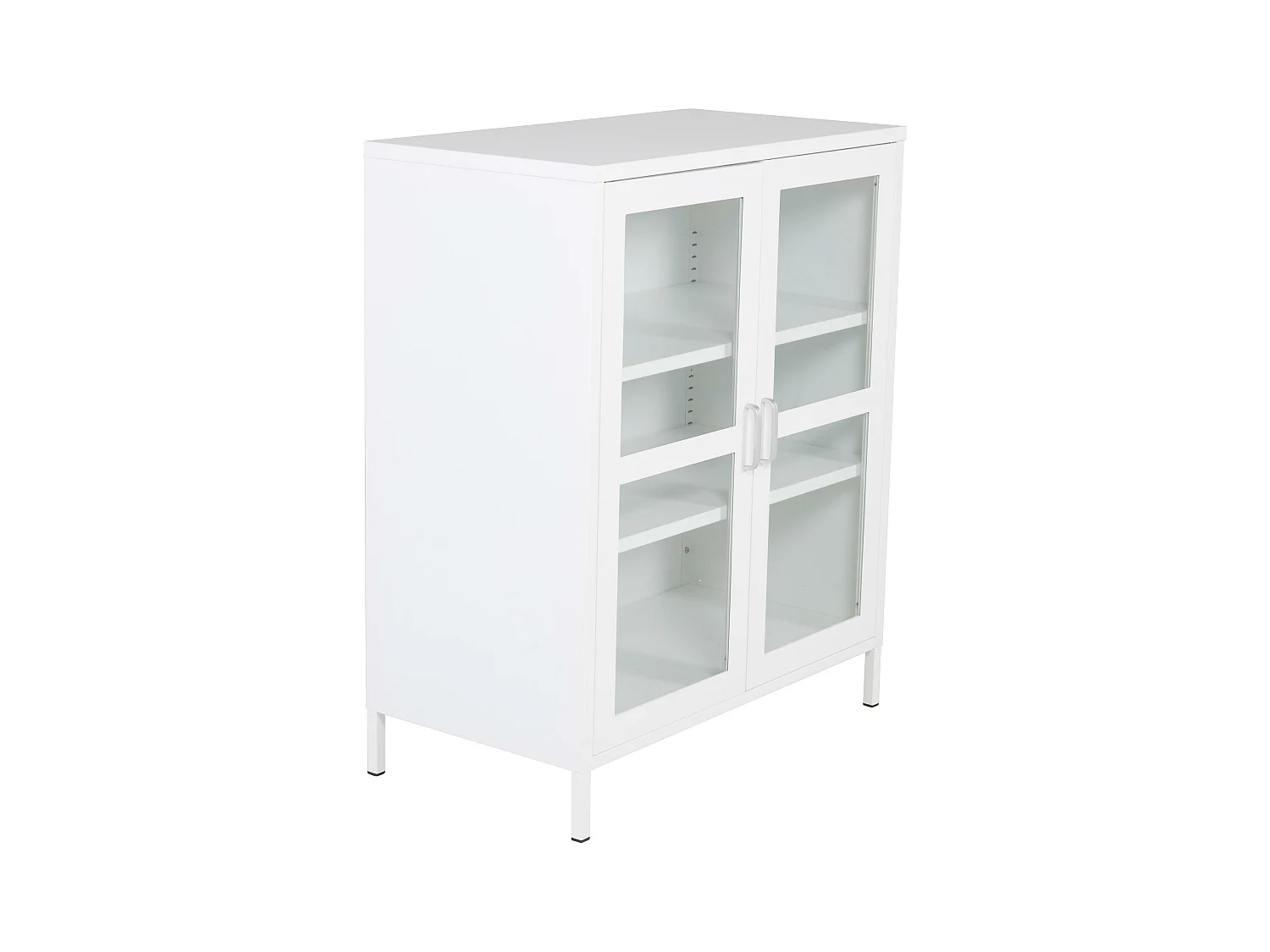 Vitrine ACERO SC80 2D 80x43x97 Blanc