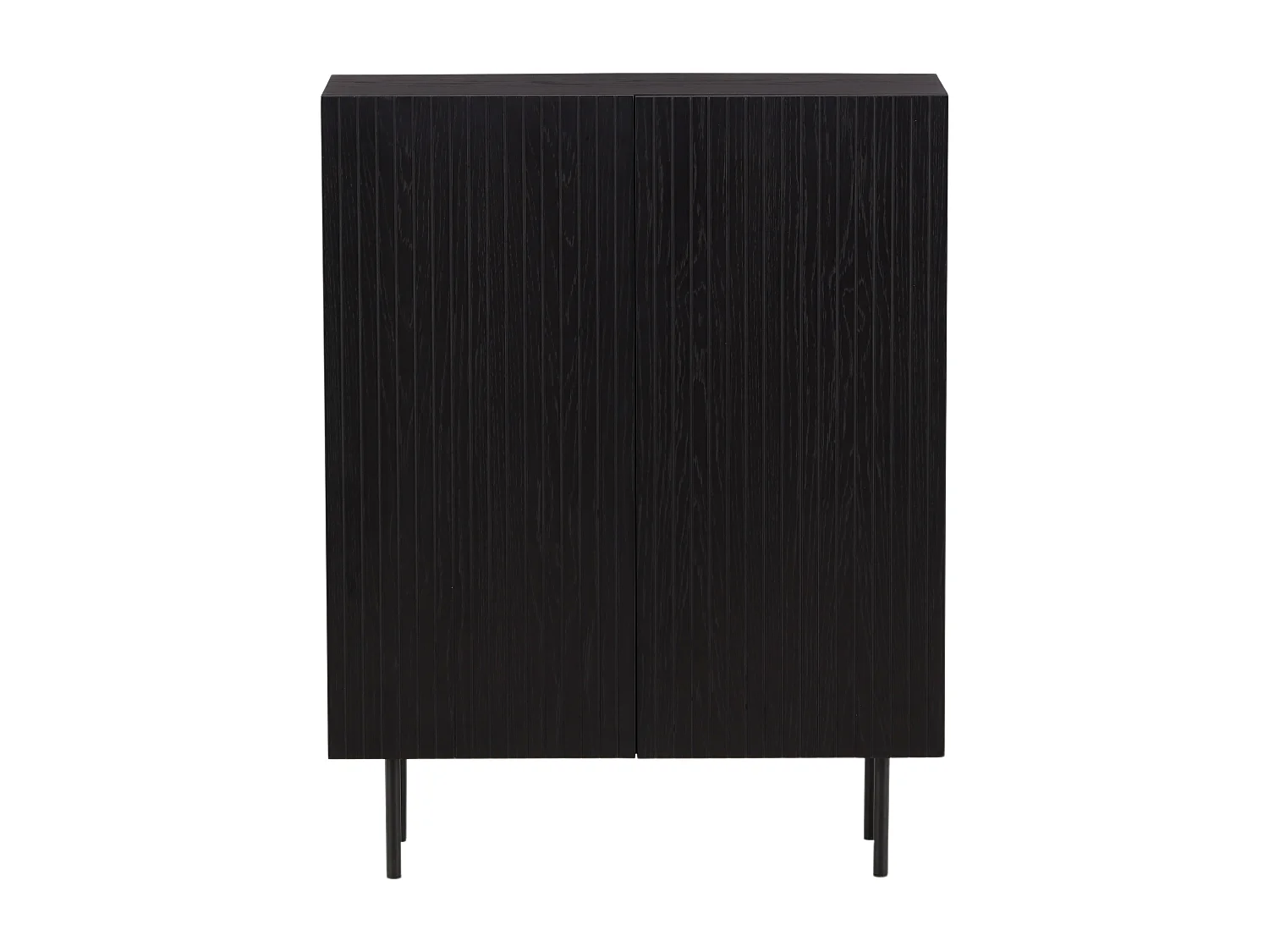 Vitrinekast BJÖRKÖN SC80 2D 80x30x103 Zwart