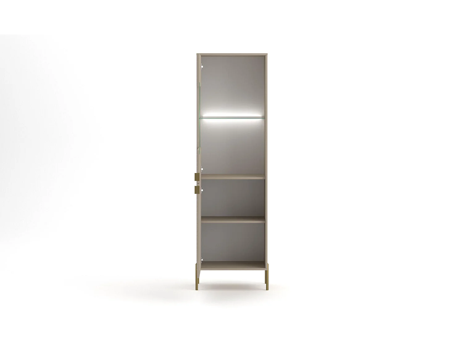 Vitrinekast DIAMO SC54 2D 54x42x190 Beige