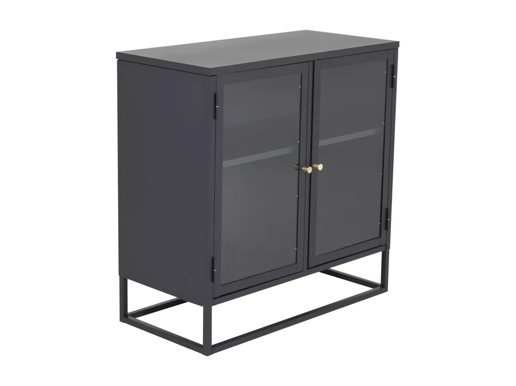 Kauf Unique Vitrinenschrank BAKAL SC85 2D 85x40x85 Schwarz